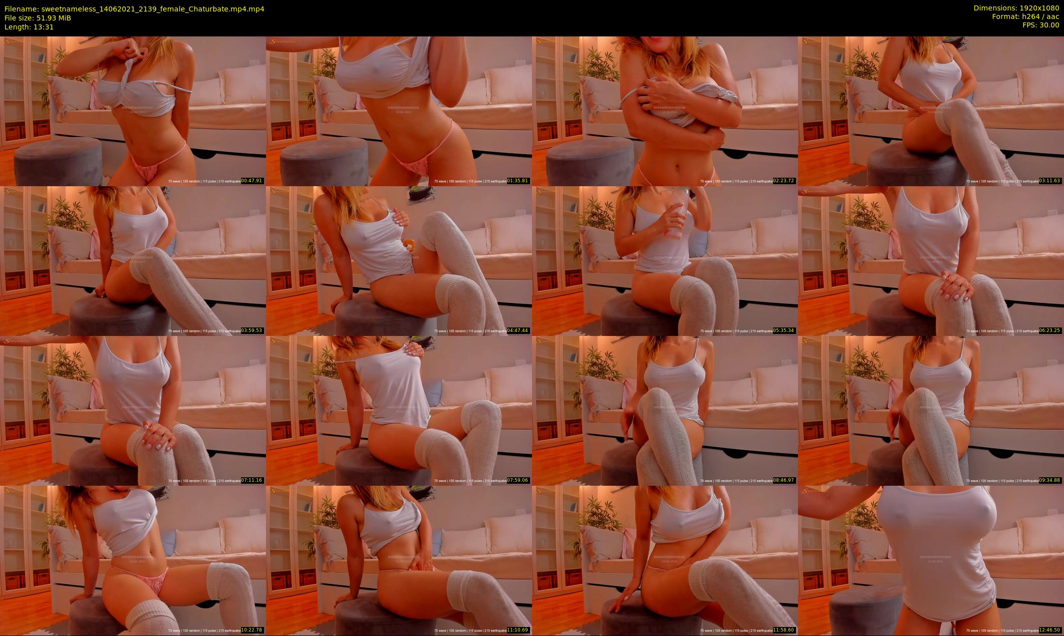 sweetnameless — 14 minute Chaturbate couple cam show recording, 1080p, Jun 14, 2021