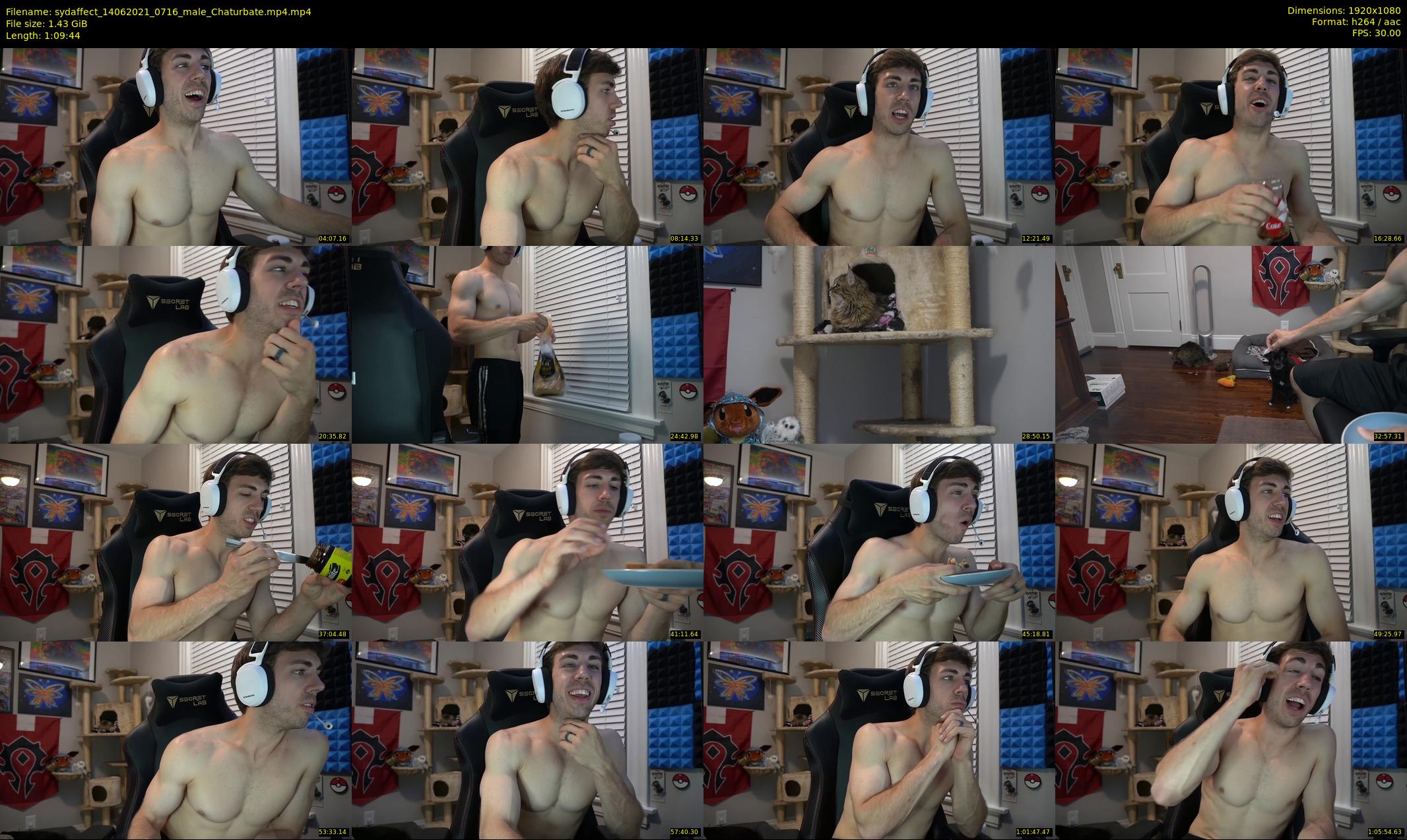 sydaffect — 70 minute Chaturbate male cam show recording, 1080p, Jun 14, 2021