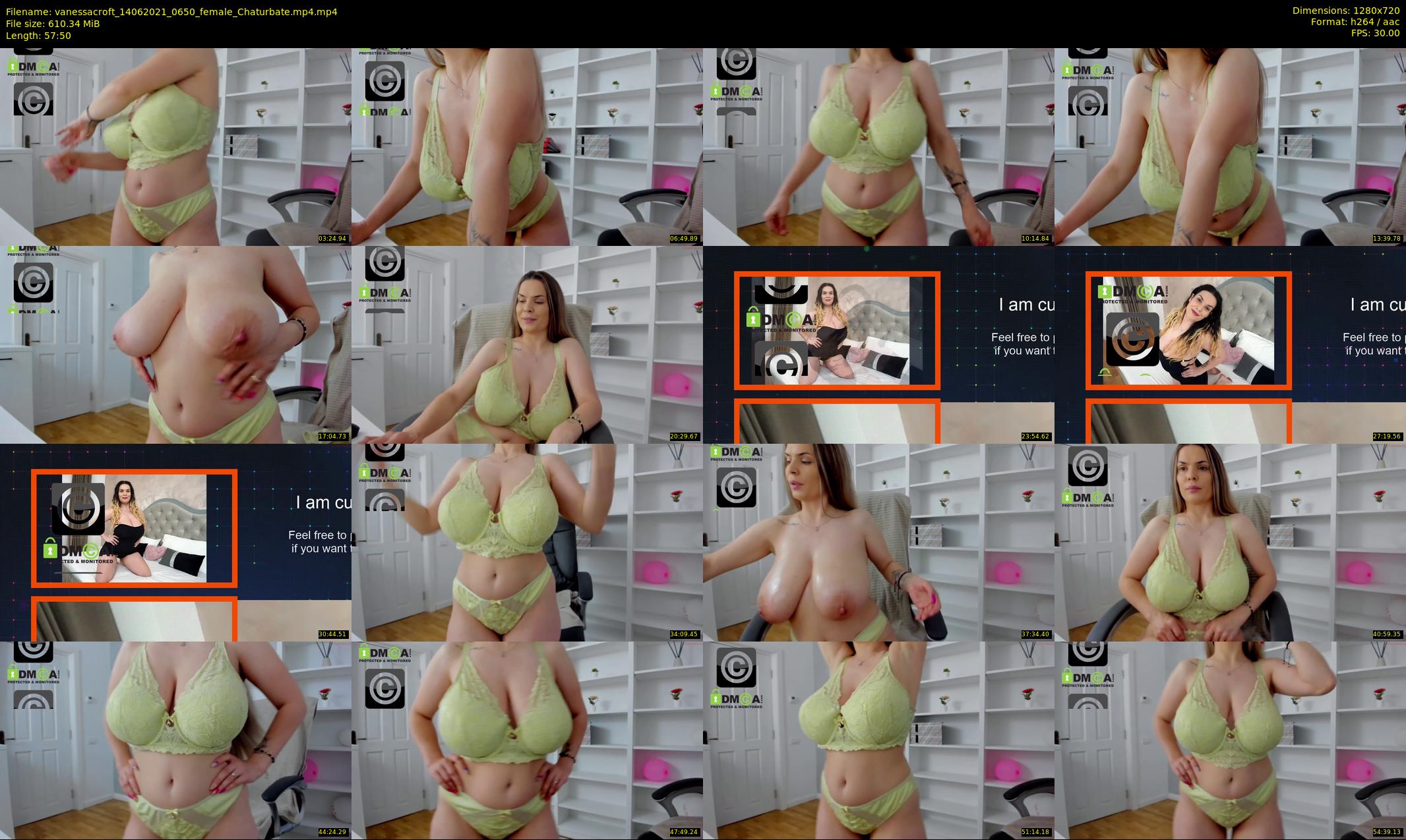 vanessacroft — 58 minute Chaturbate female cam show recording, 720p, Jun 14, 2021