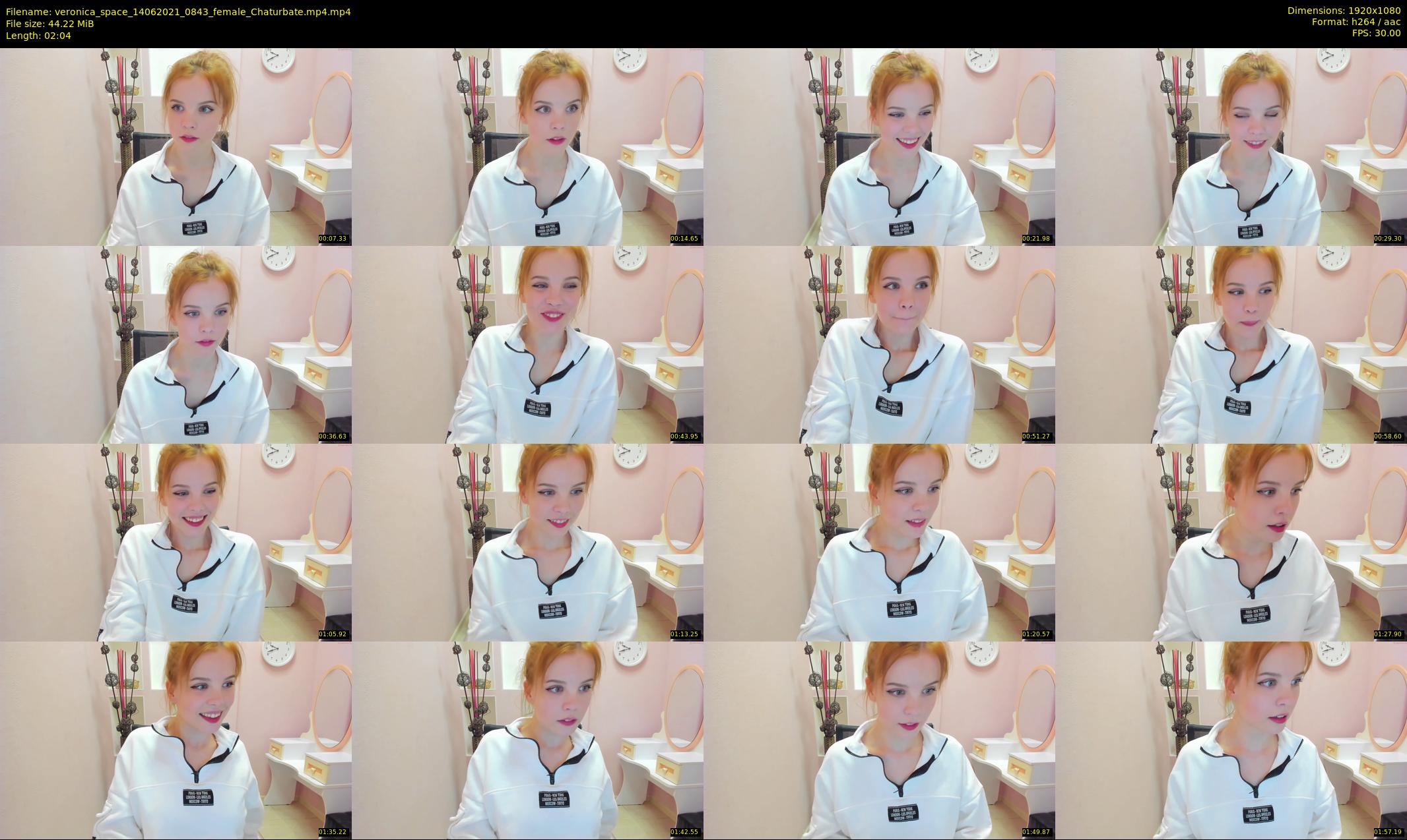 veronica_space — 3 minute Chaturbate female cam show recording, 1080p, Jun 14, 2021