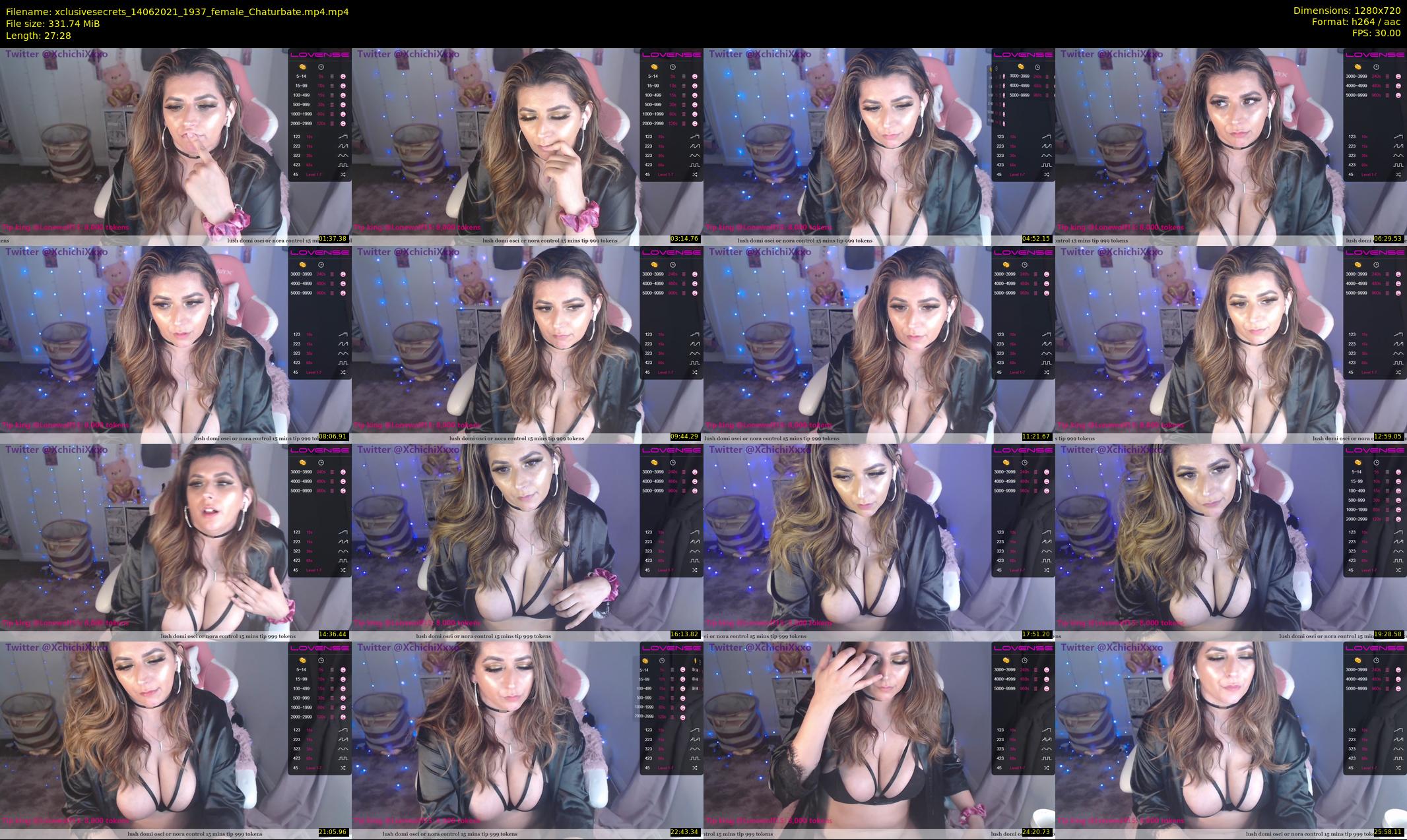 xclusivesecrets — 28 minute Chaturbate female cam show recording, 720p, Jun 14, 2021