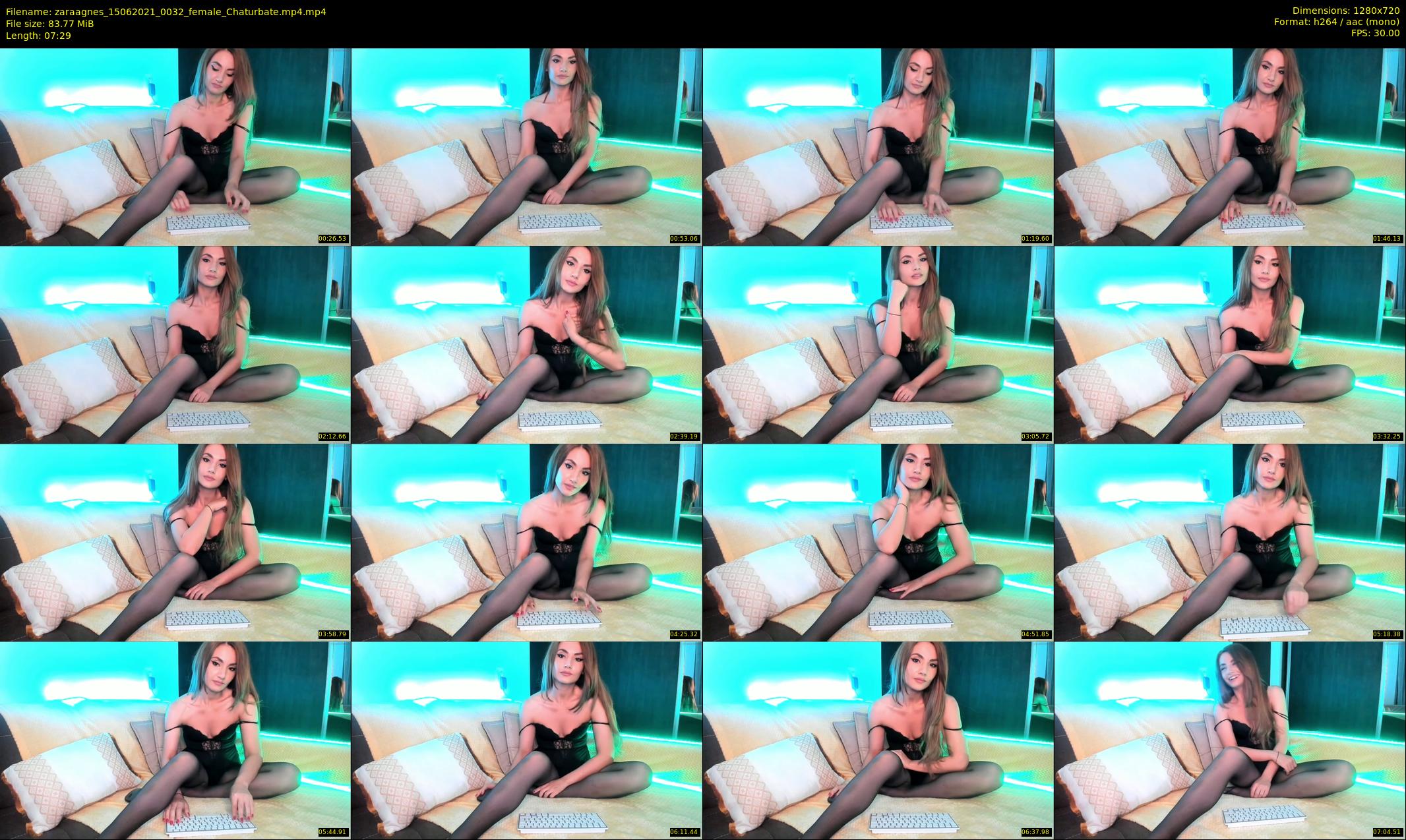 zaraagnes — 8 minute Chaturbate female cam show recording, 720p, Jun 15, 2021