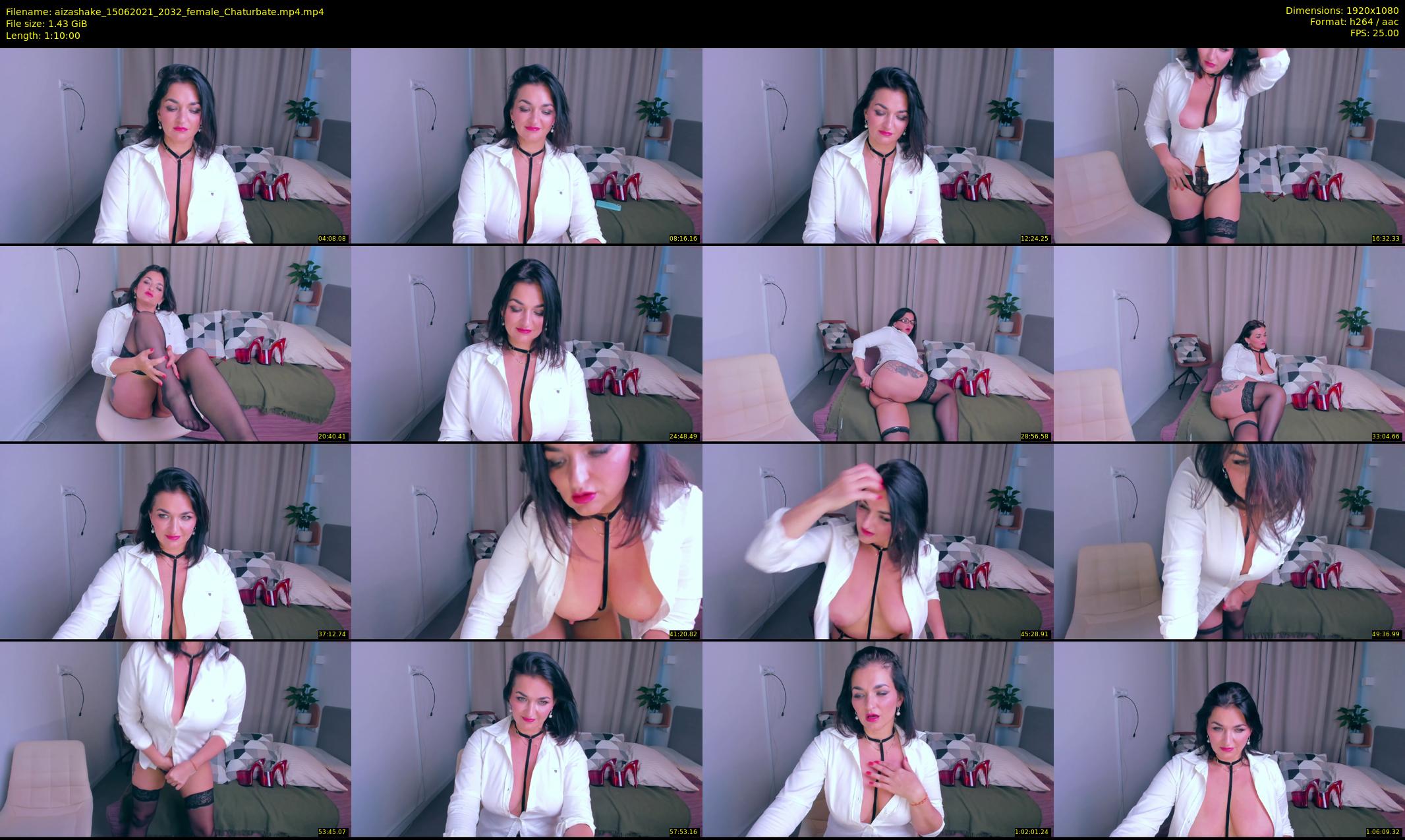 aizashake — 70 minute Chaturbate female cam show recording, 1080p, Jun 15, 2021