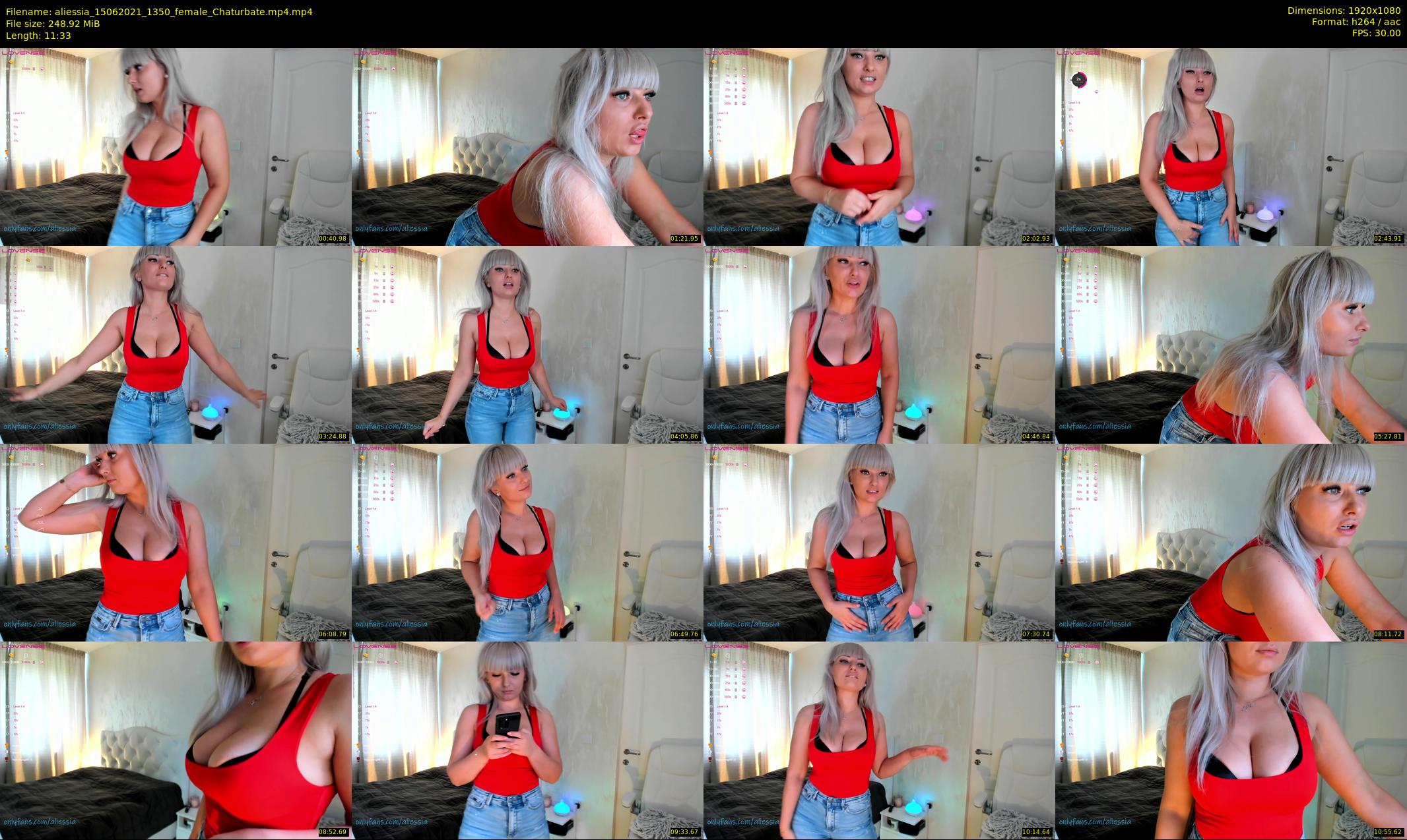 aliessia — 12 minute Chaturbate female cam show recording, 1080p, Jun 15, 2021