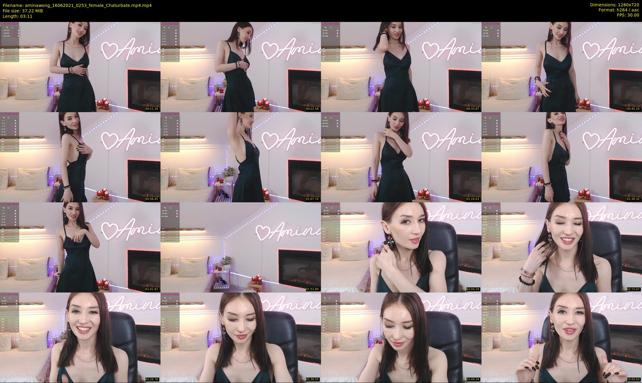 aminawong — 4 minute Chaturbate female cam show recording, 720p, Jun 16, 2021