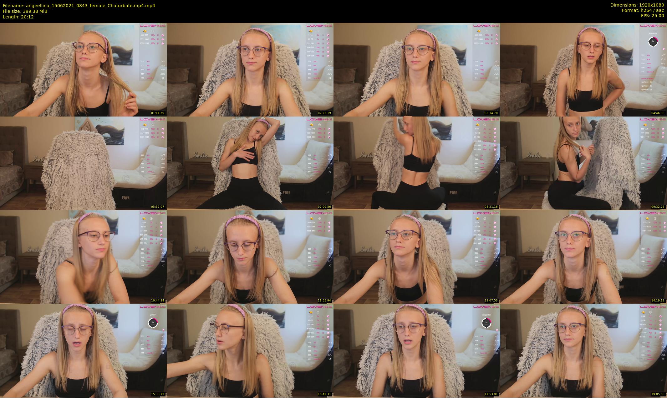 angeellina — 21 minute Chaturbate female cam show recording, 1080p, Jun 15, 2021