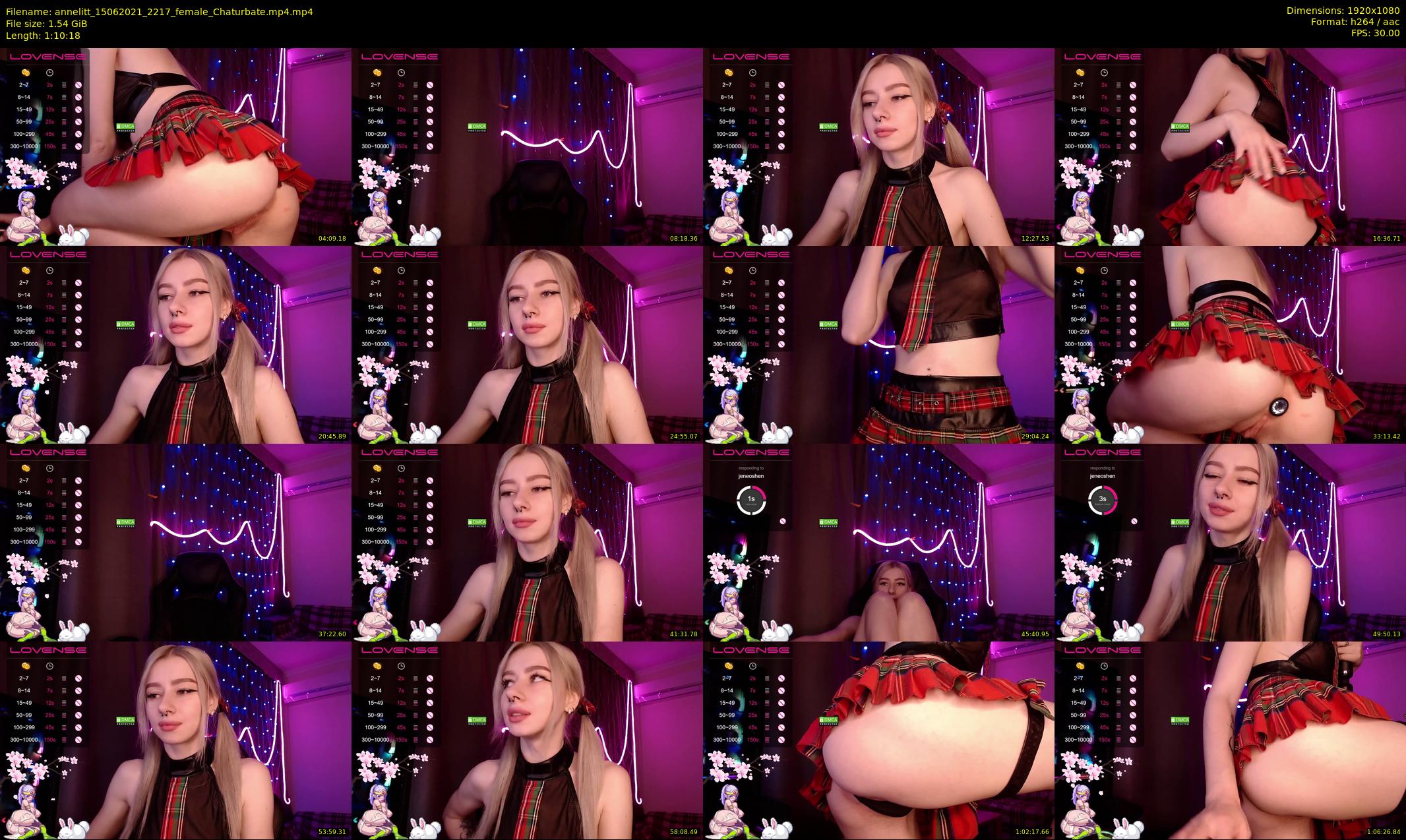 annelitt — 71 minute Chaturbate female cam show recording, 1080p, Jun 15, 2021