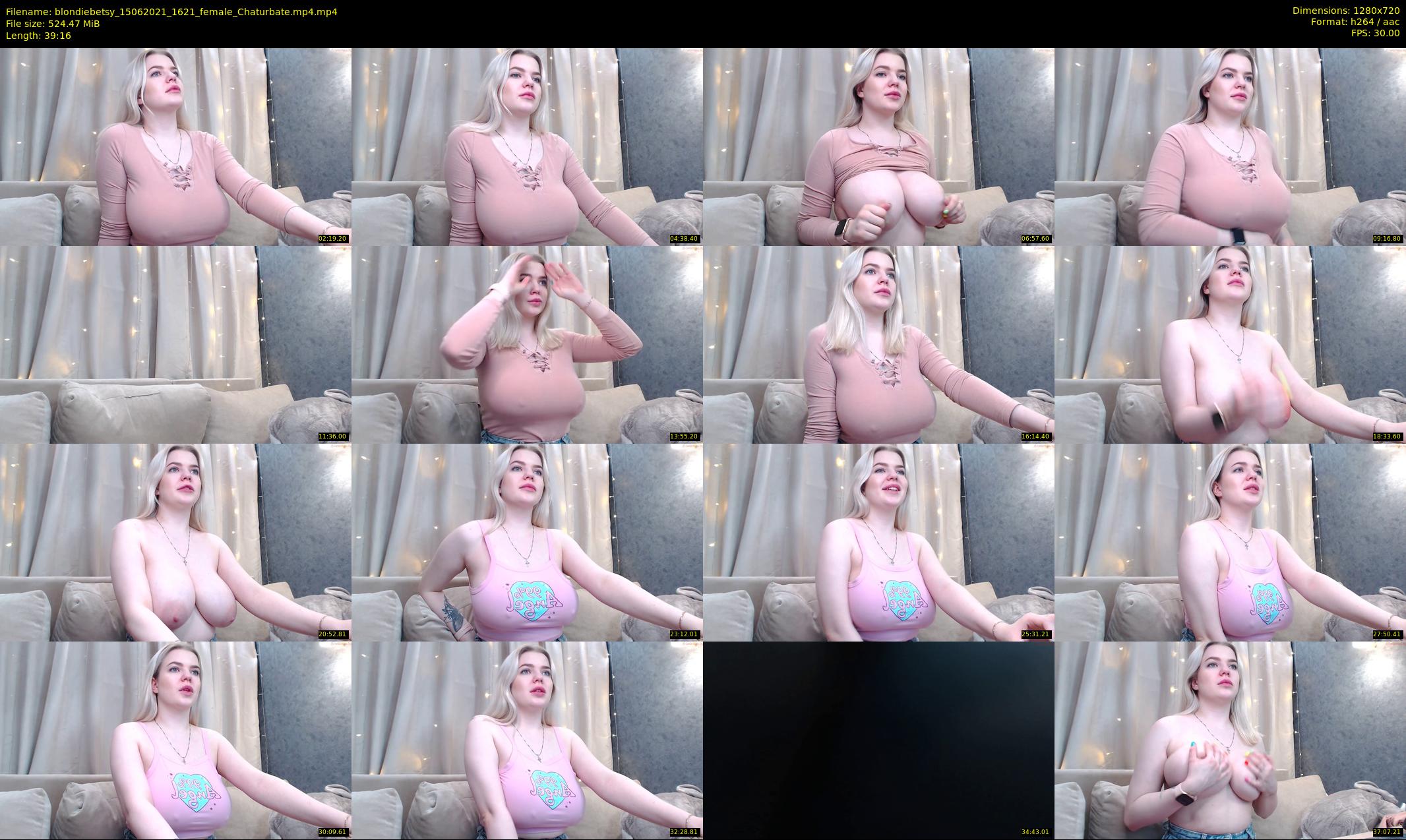 blondiebetsy — 40 minute Chaturbate female cam show recording, 720p, Jun 15, 2021