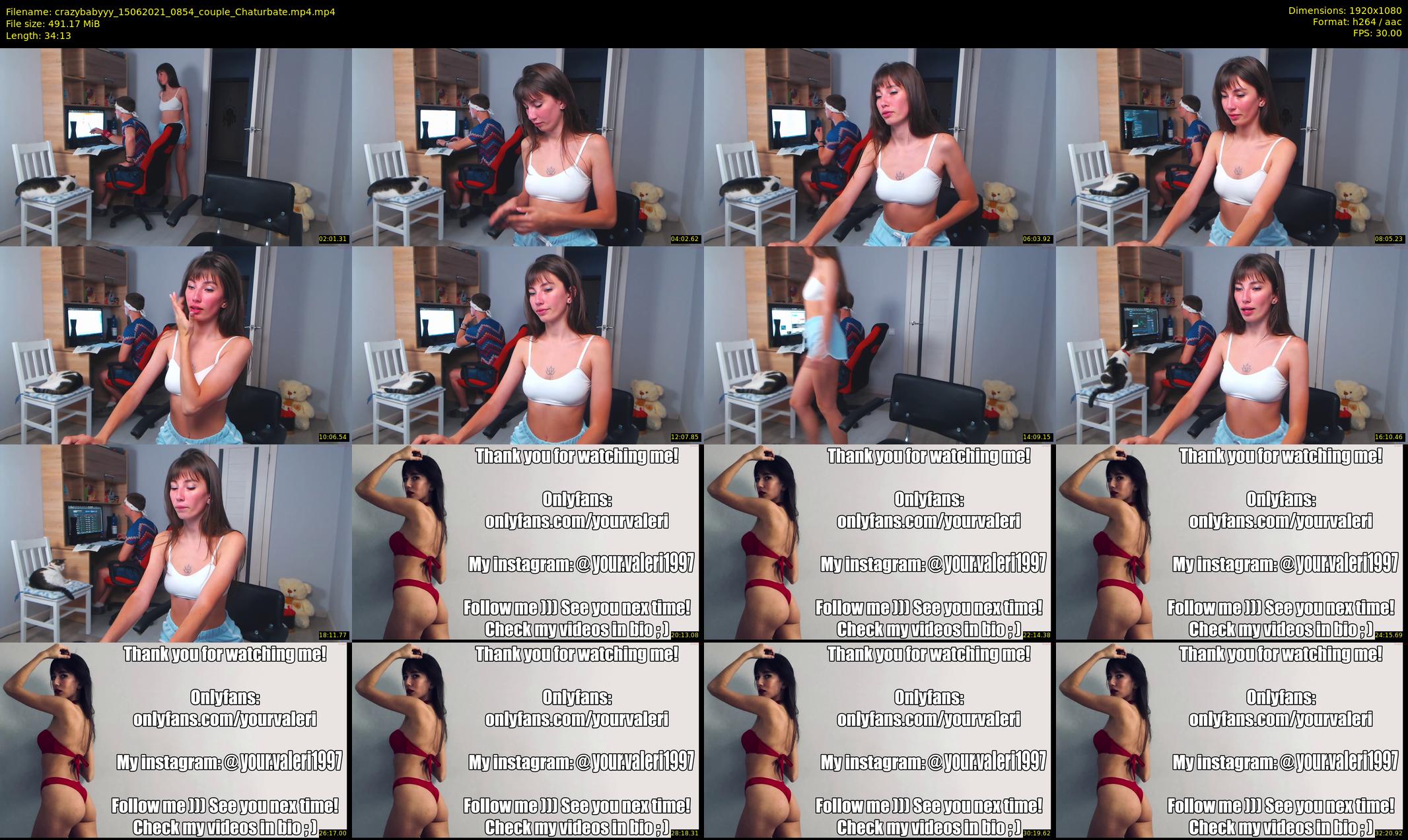 crazybabyyy — 35 minute Chaturbate couple cam show recording, 1080p, Jun 15, 2021