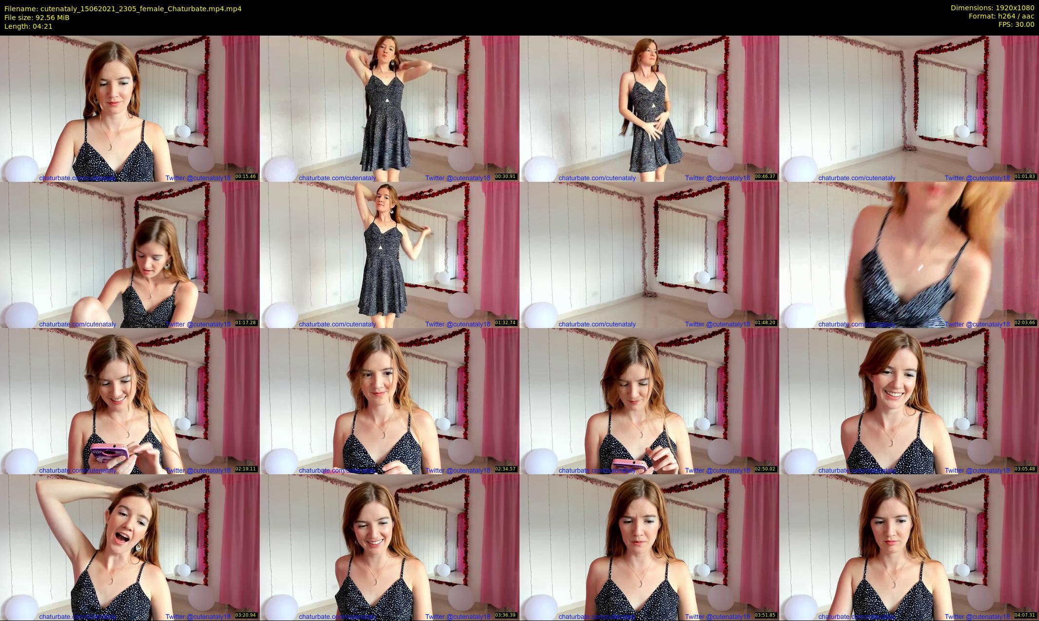 cutenataly — 5 minute Chaturbate female cam show recording, 1080p, Jun 15, 2021