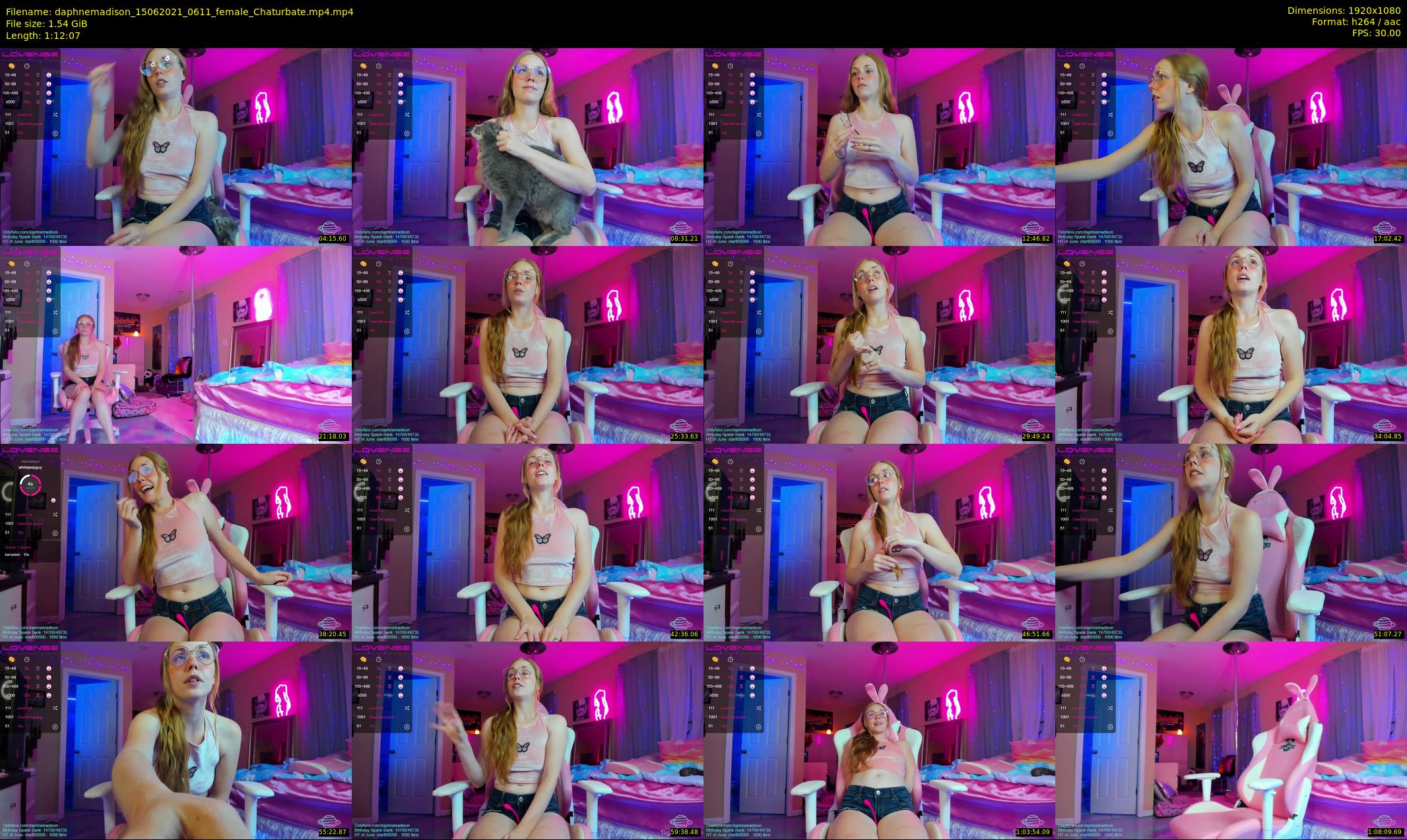 daphnemadison — 73 minute Chaturbate couple cam show recording, 1080p, Jun 15, 2021