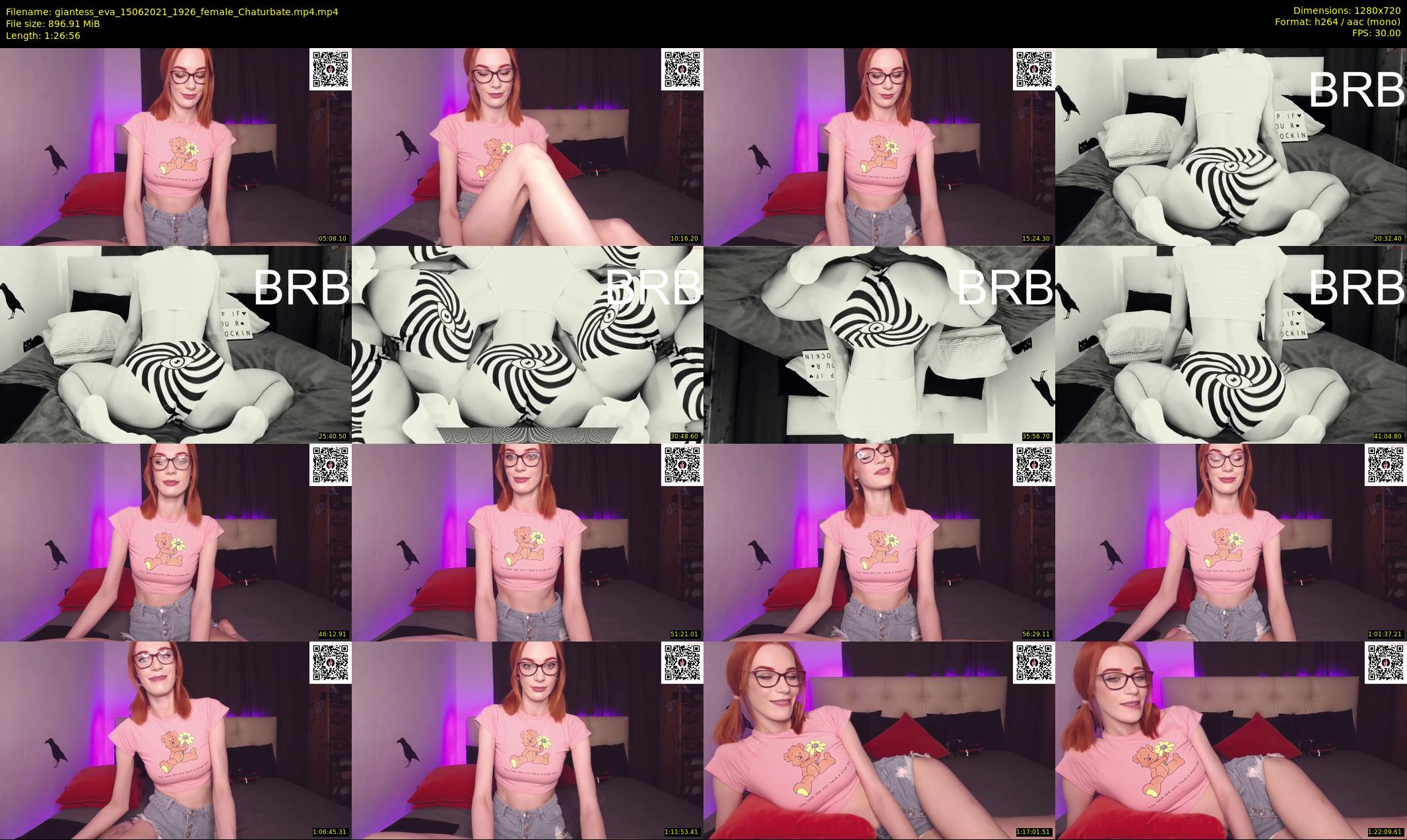 giantess_eva — 87 minute Chaturbate female cam show recording, 720p, Jun 15, 2021