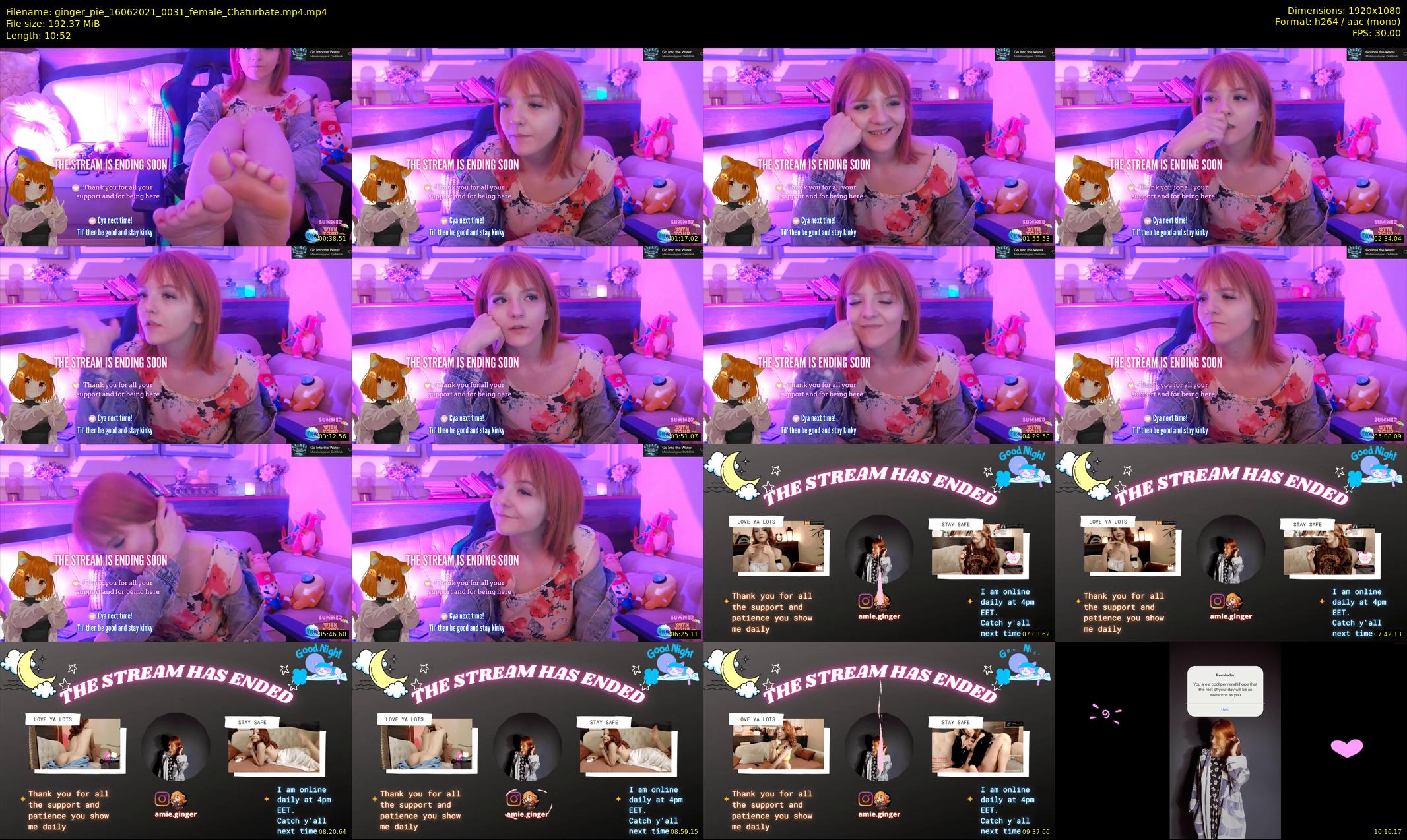 ginger_pie — 11 minute Chaturbate female cam show recording, 1080p, Jun 16, 2021
