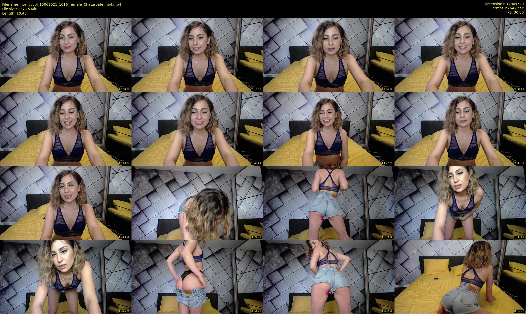 hornyycpl — 11 minute Chaturbate couple cam show recording, 720p, Jun 15, 2021