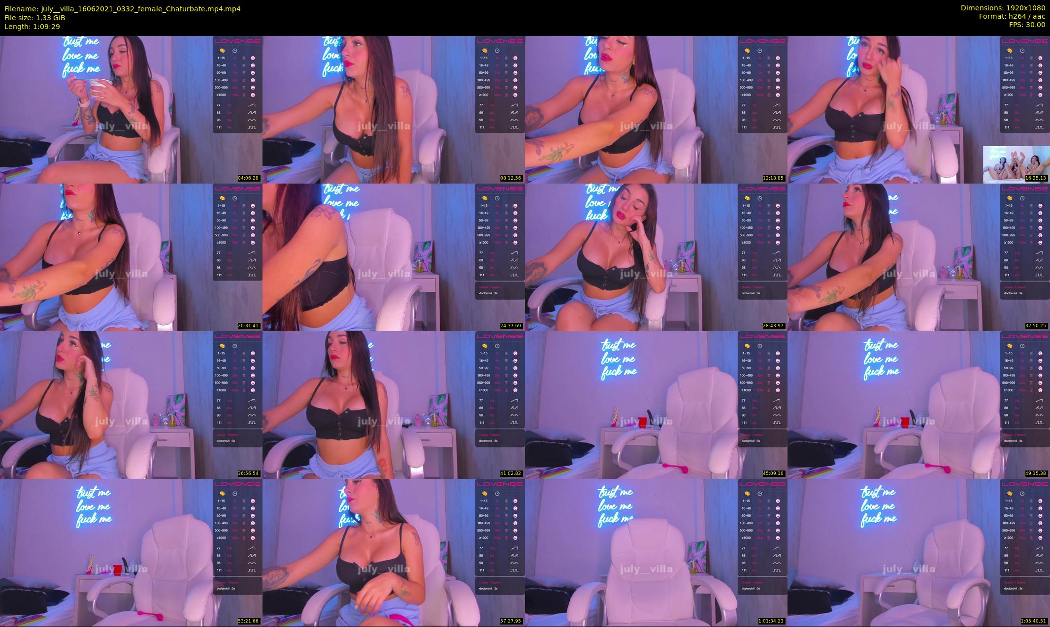 july__villa — 70 minute Chaturbate female cam show recording, 1080p, Jun 16, 2021