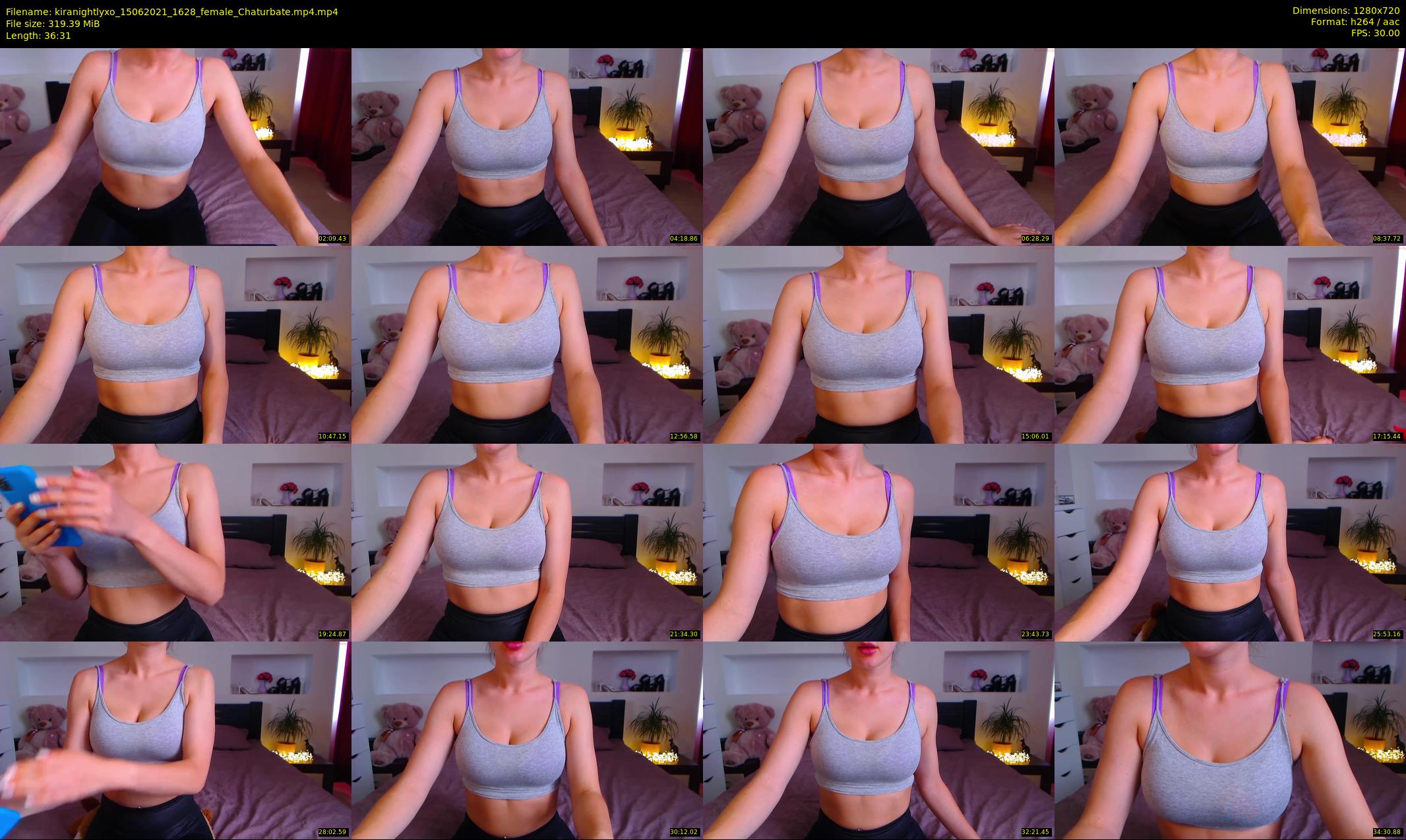 kiranightlyxo — 37 minute Chaturbate female cam show recording, 720p, Jun 15, 2021
