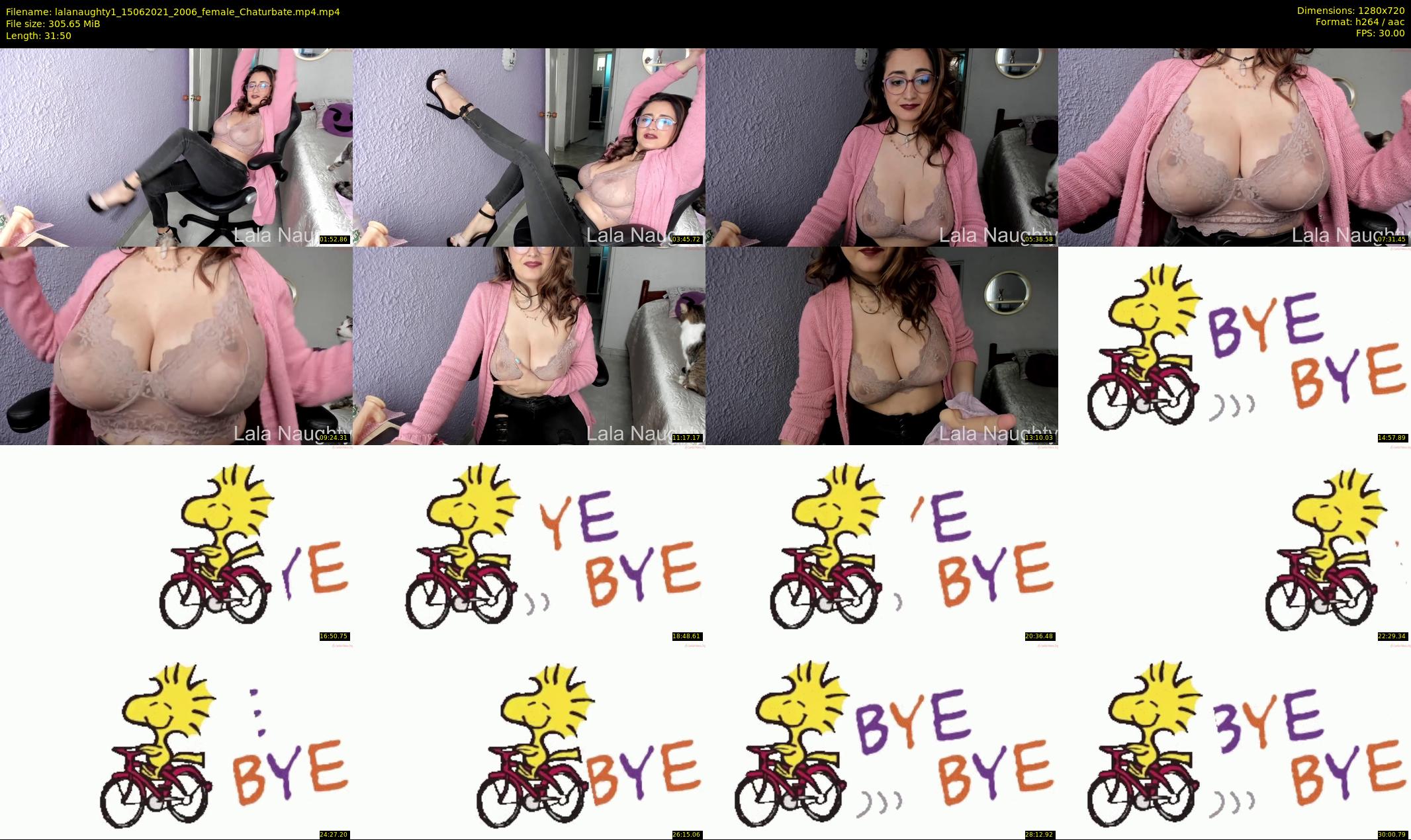 lalanaughty1 — 32 minute Chaturbate female cam show recording, 720p, Jun 15, 2021