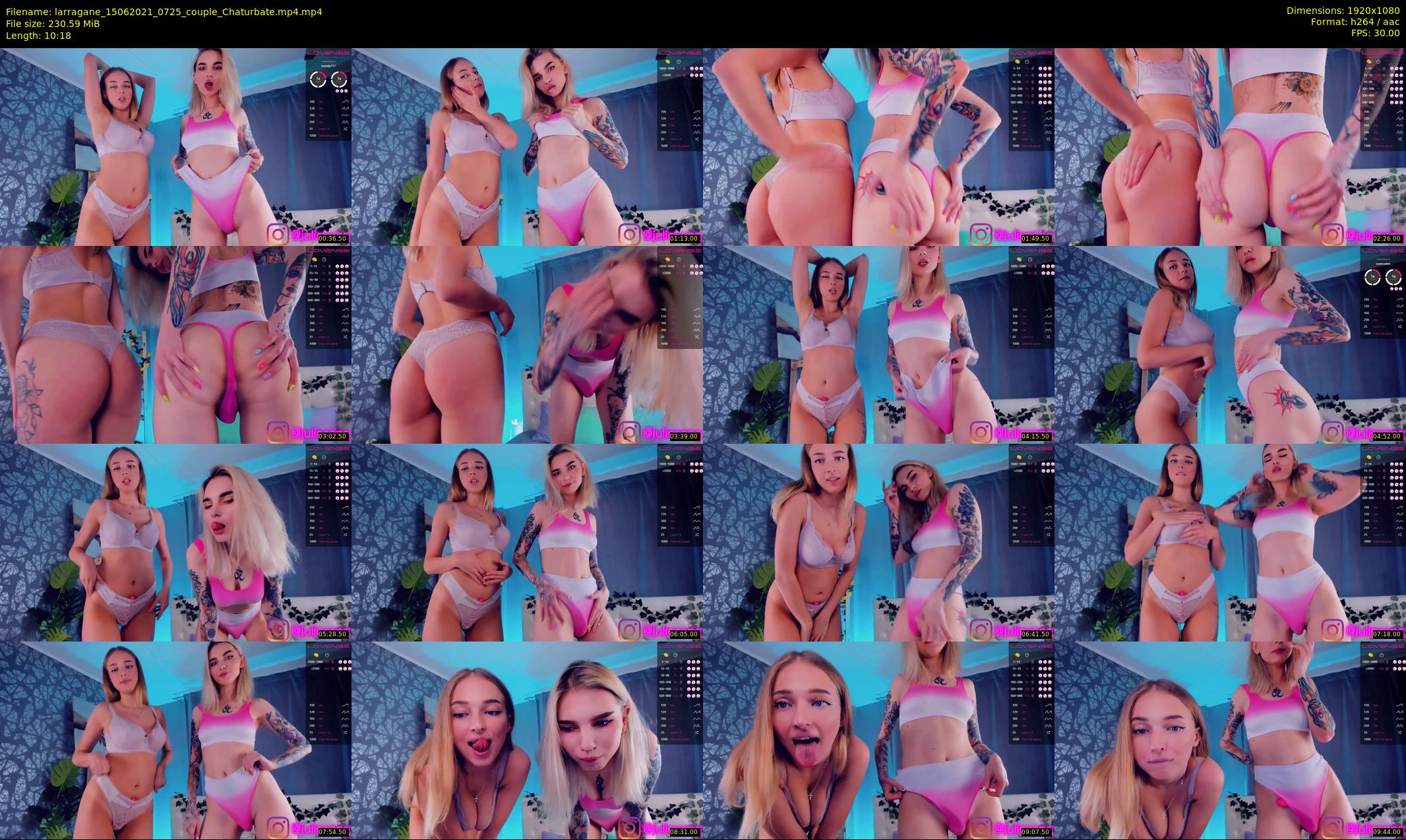larragane — 11 minute Chaturbate couple cam show recording, 1080p, Jun 15, 2021