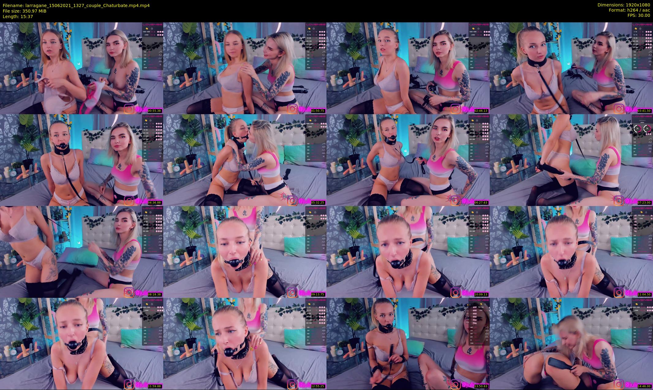 larragane — 16 minute Chaturbate couple cam show recording, 1080p, Jun 15, 2021