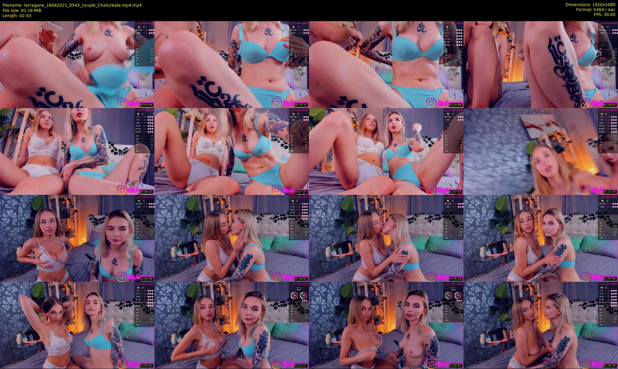 larragane — 3 minute Chaturbate couple cam show recording, 1080p, Jun 16, 2021