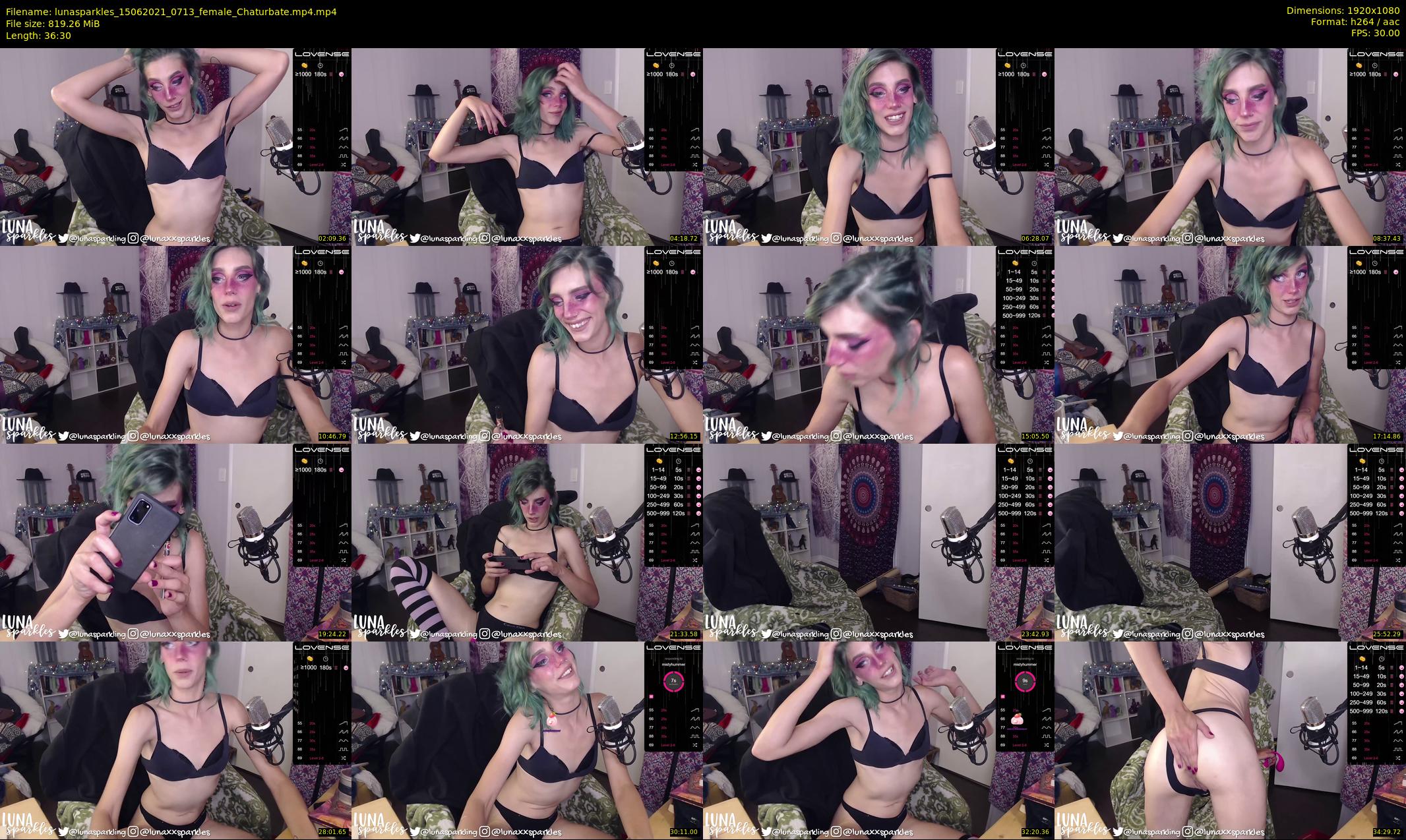 lunasparkles — 37 minute Chaturbate female cam show recording, 1080p, Jun 15, 2021