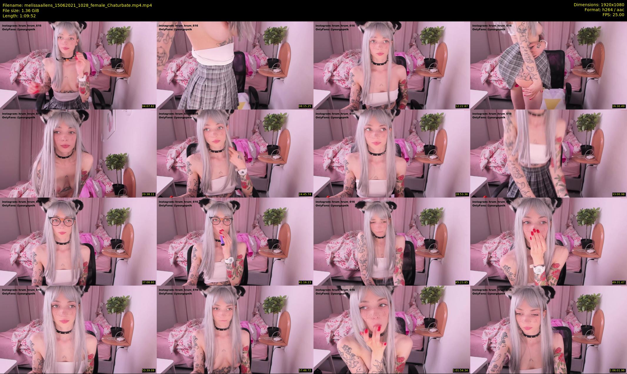 melissaallens — 70 minute Chaturbate female cam show recording, 1080p, Jun 15, 2021