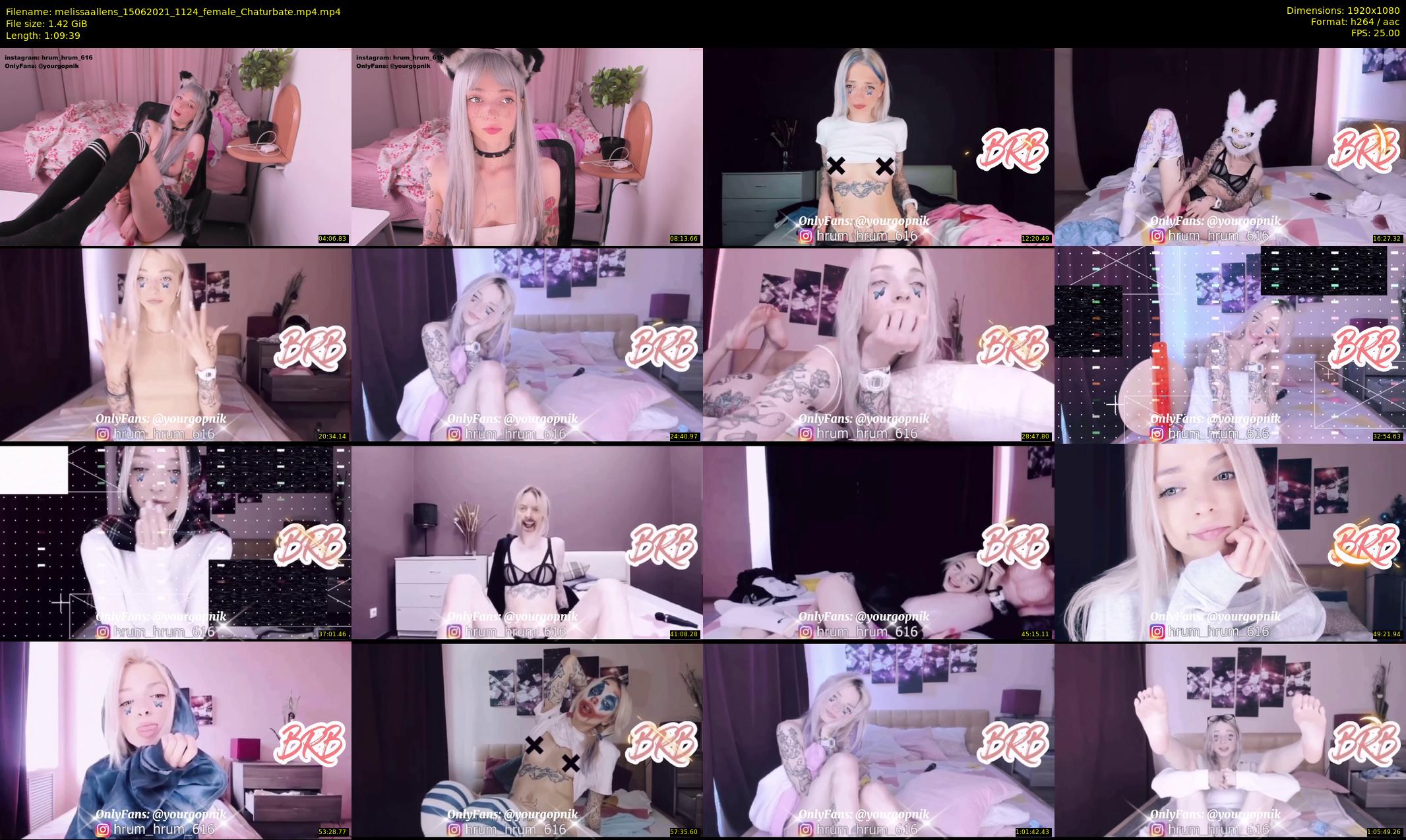 melissaallens — 70 minute Chaturbate female cam show recording, 1080p, Jun 15, 2021