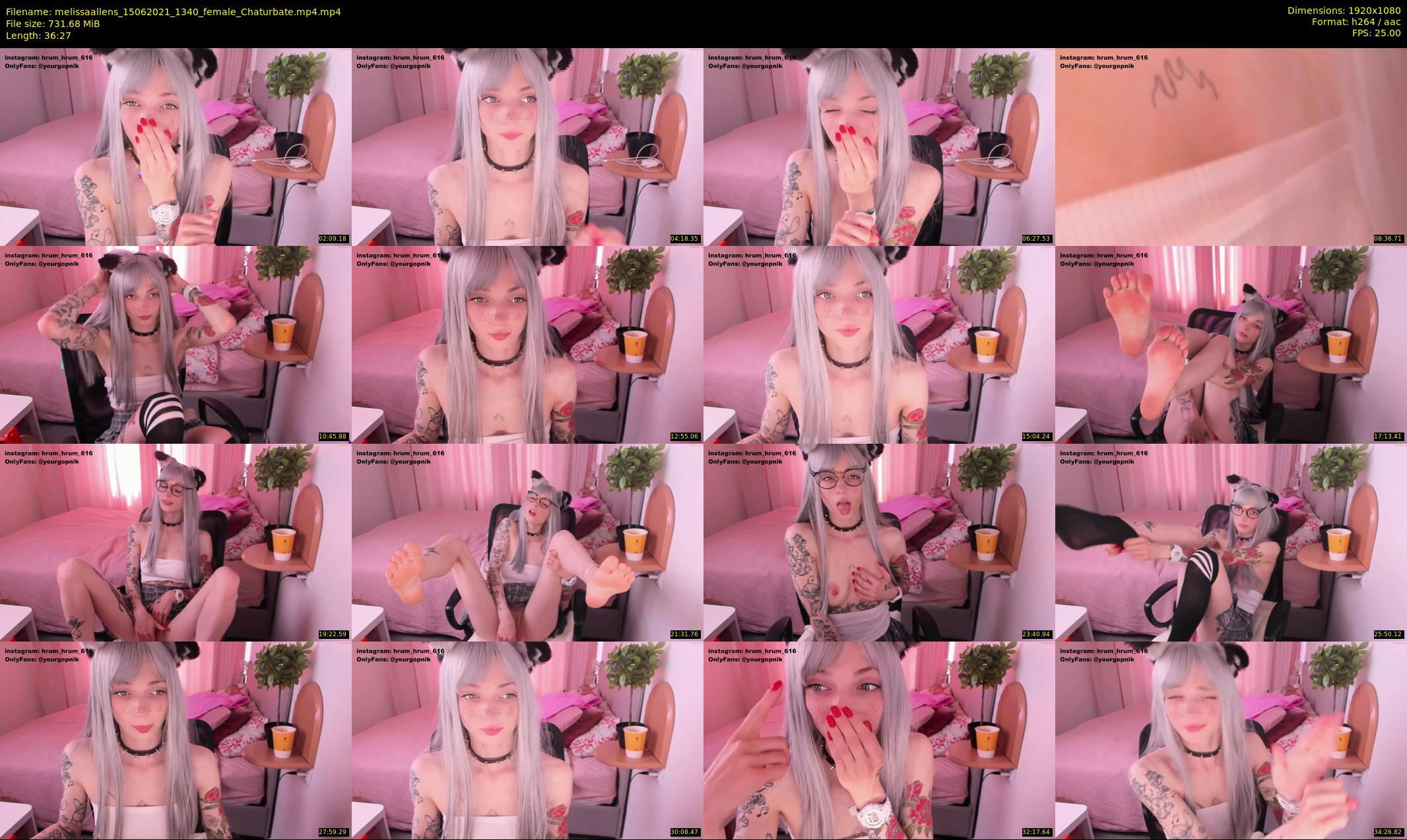 melissaallens — 37 minute Chaturbate female cam show recording, 1080p, Jun 15, 2021