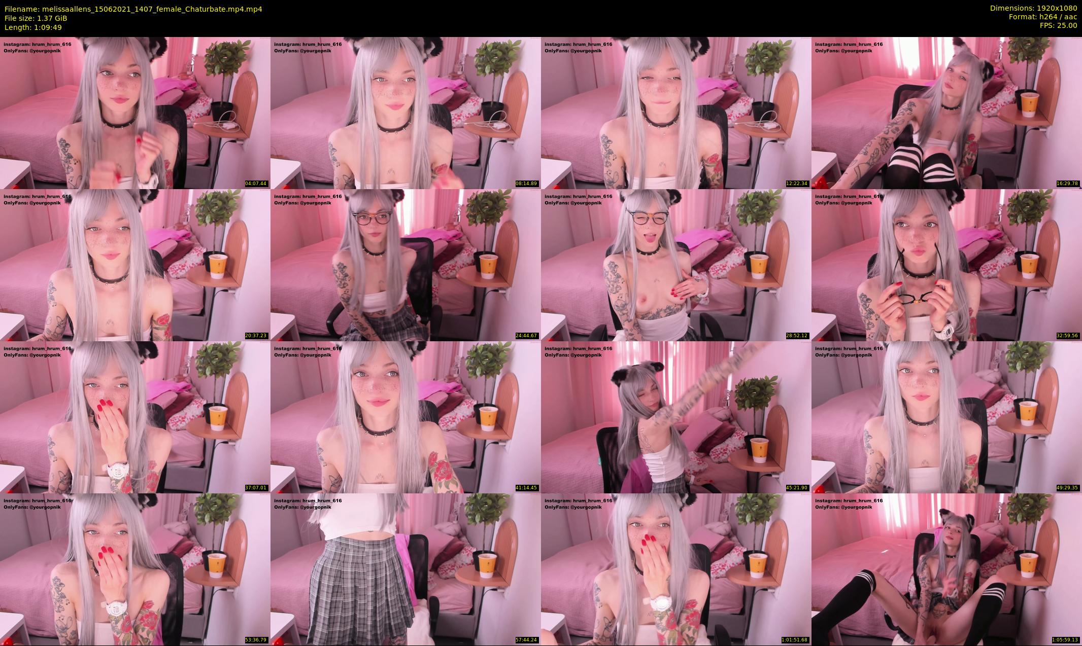 melissaallens — 70 minute Chaturbate female cam show recording, 1080p, Jun 15, 2021