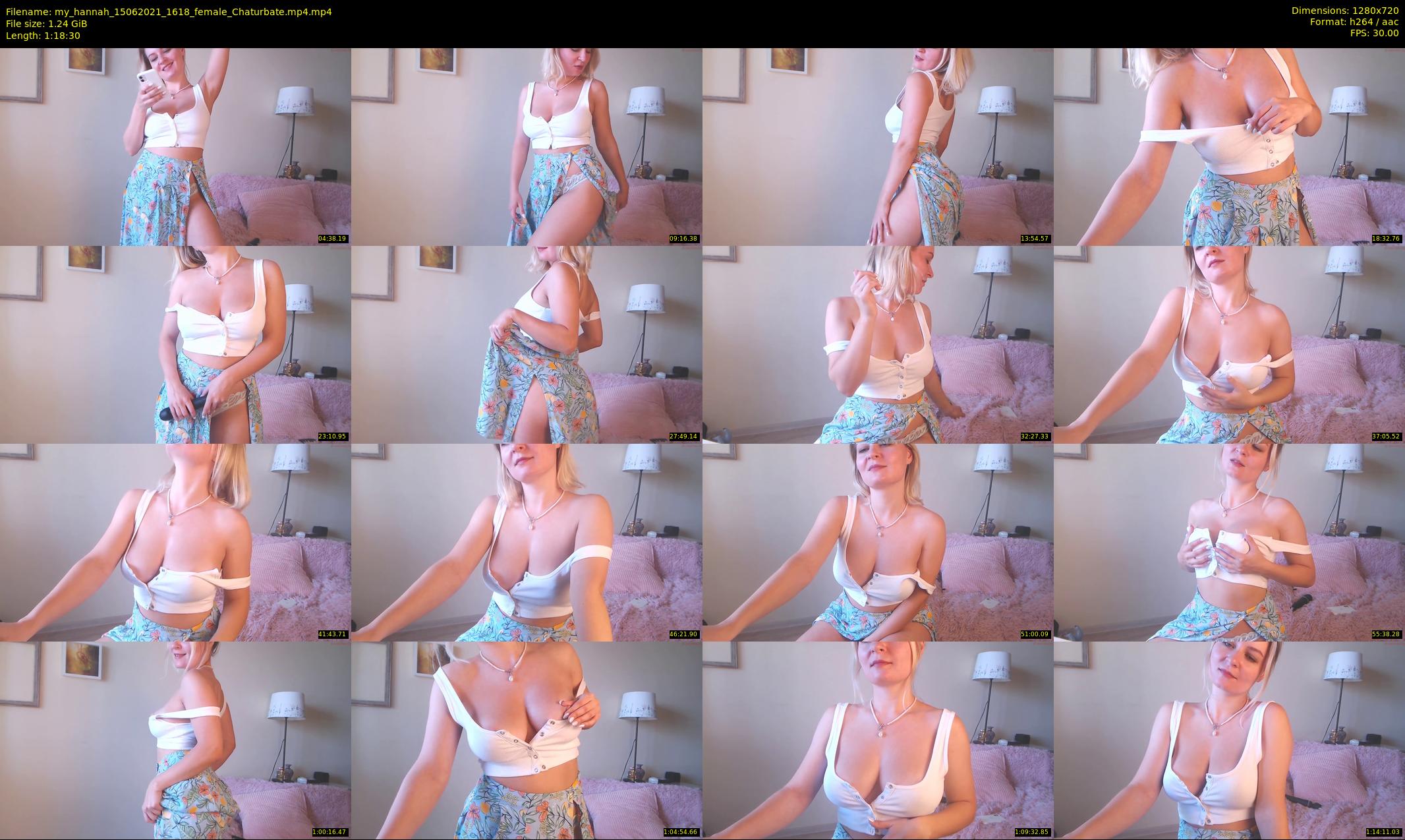 my_hannah — 79 minute Chaturbate female cam show recording, 720p, Jun 15, 2021