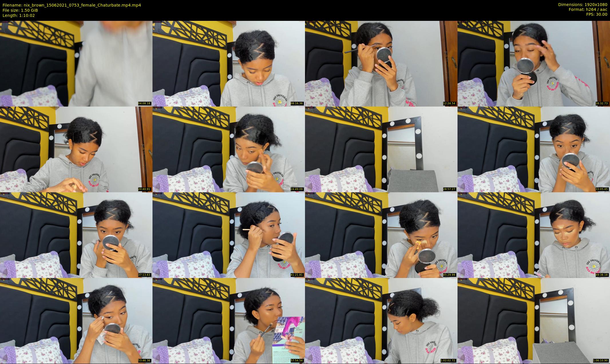 nix_brown — 71 minute Chaturbate female cam show recording, 1080p, Jun 15, 2021