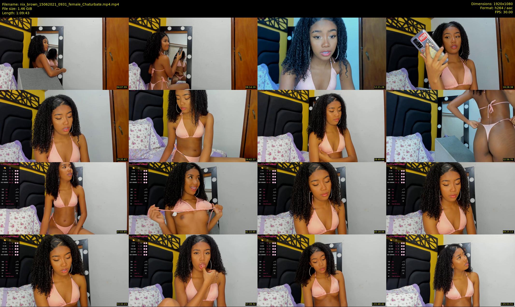 nix_brown — 70 minute Chaturbate female cam show recording, 1080p, Jun 15, 2021