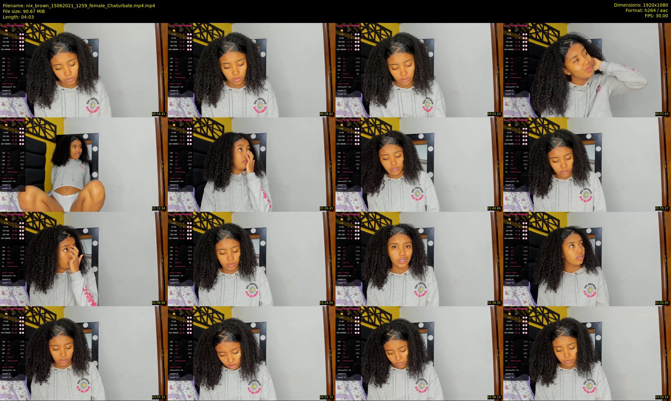 nix_brown — 5 minute Chaturbate female cam show recording, 1080p, Jun 15, 2021