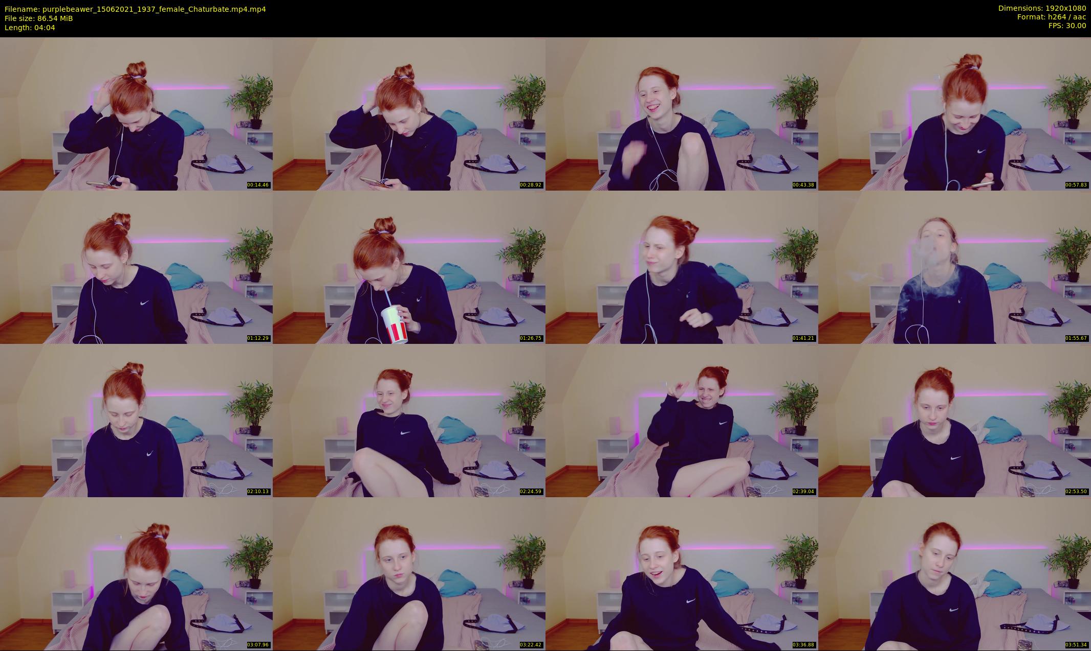 purplebeawer — 5 minute Chaturbate female cam show recording, 1080p, Jun 15, 2021