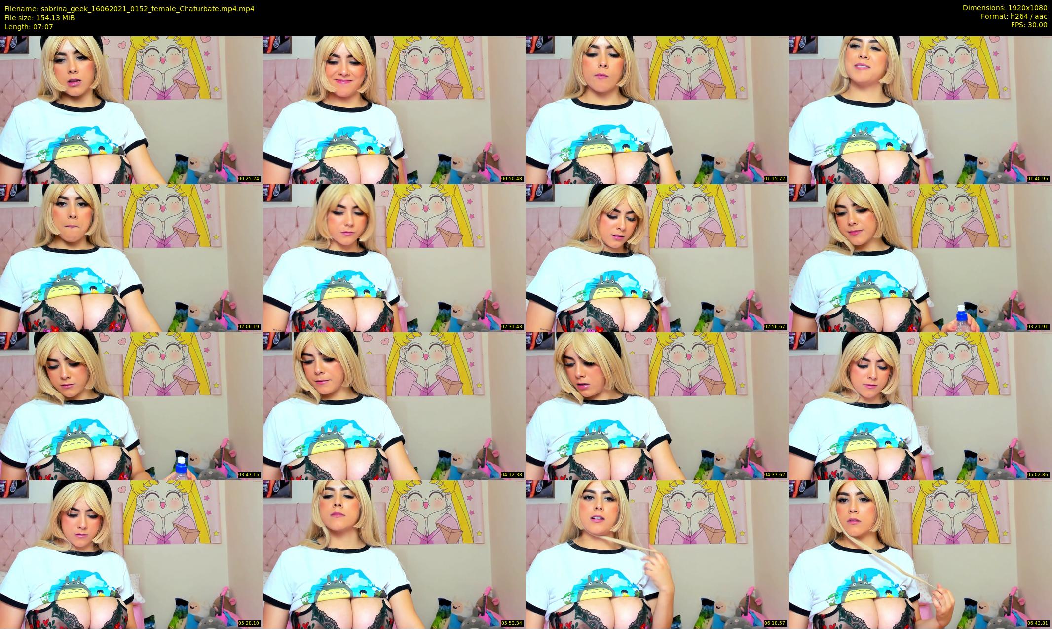 sabrina_geek — 8 minute Chaturbate female cam show recording, 1080p, Jun 16, 2021