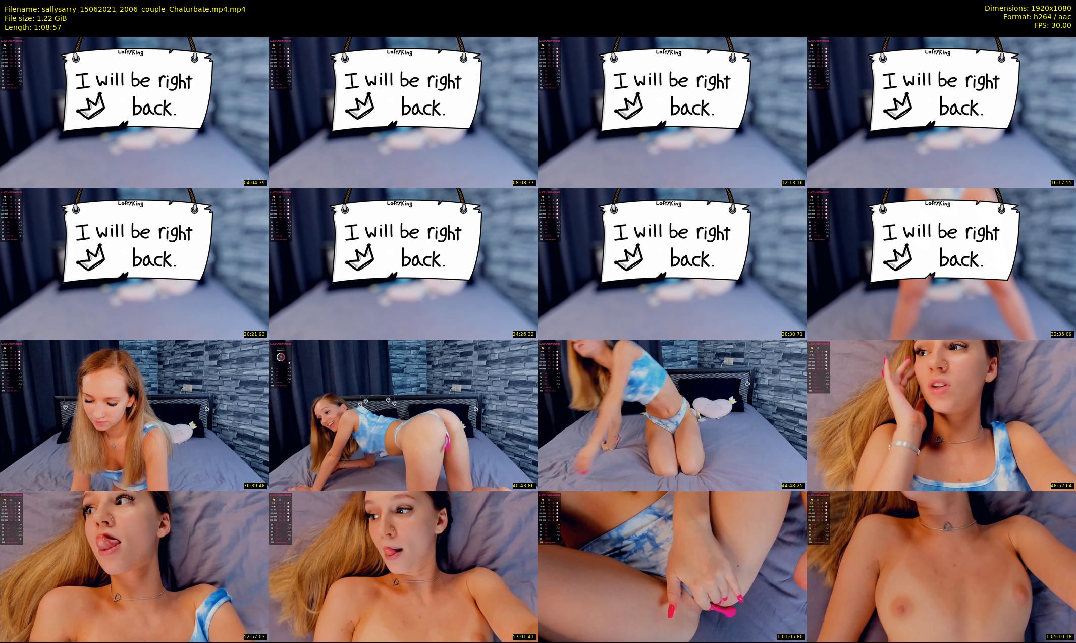 sallysarry — 69 minute Chaturbate couple cam show recording, 1080p, Jun 15, 2021