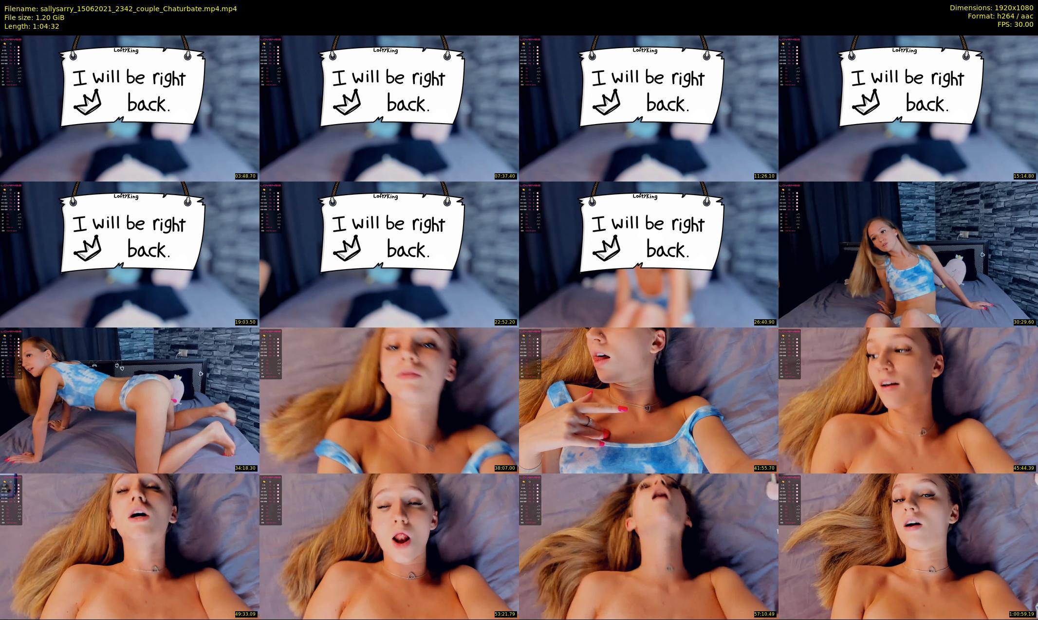 sallysarry — 65 minute Chaturbate couple cam show recording, 1080p, Jun 15, 2021