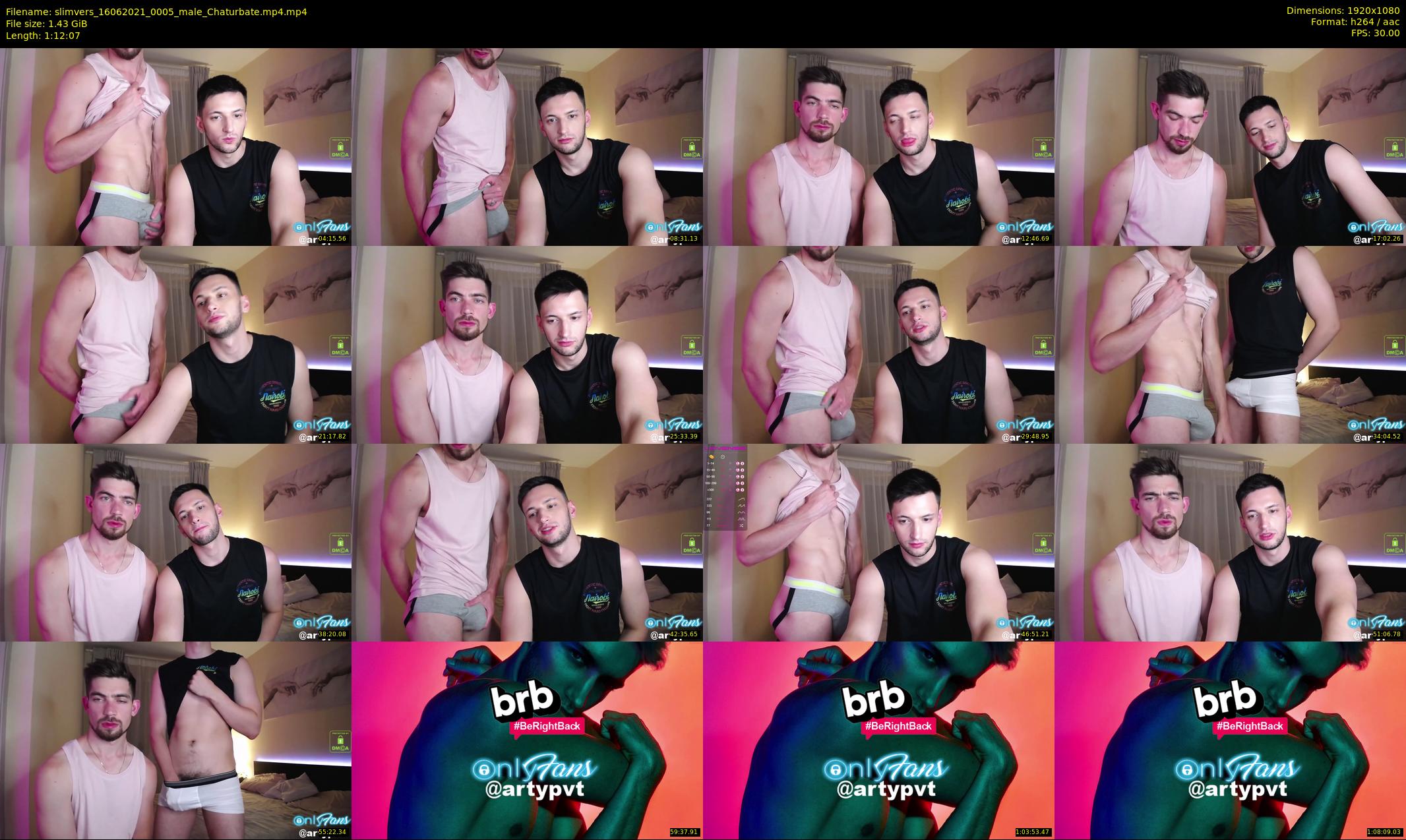 slimvers — 73 minute Chaturbate male cam show recording, 1080p, Jun 16, 2021