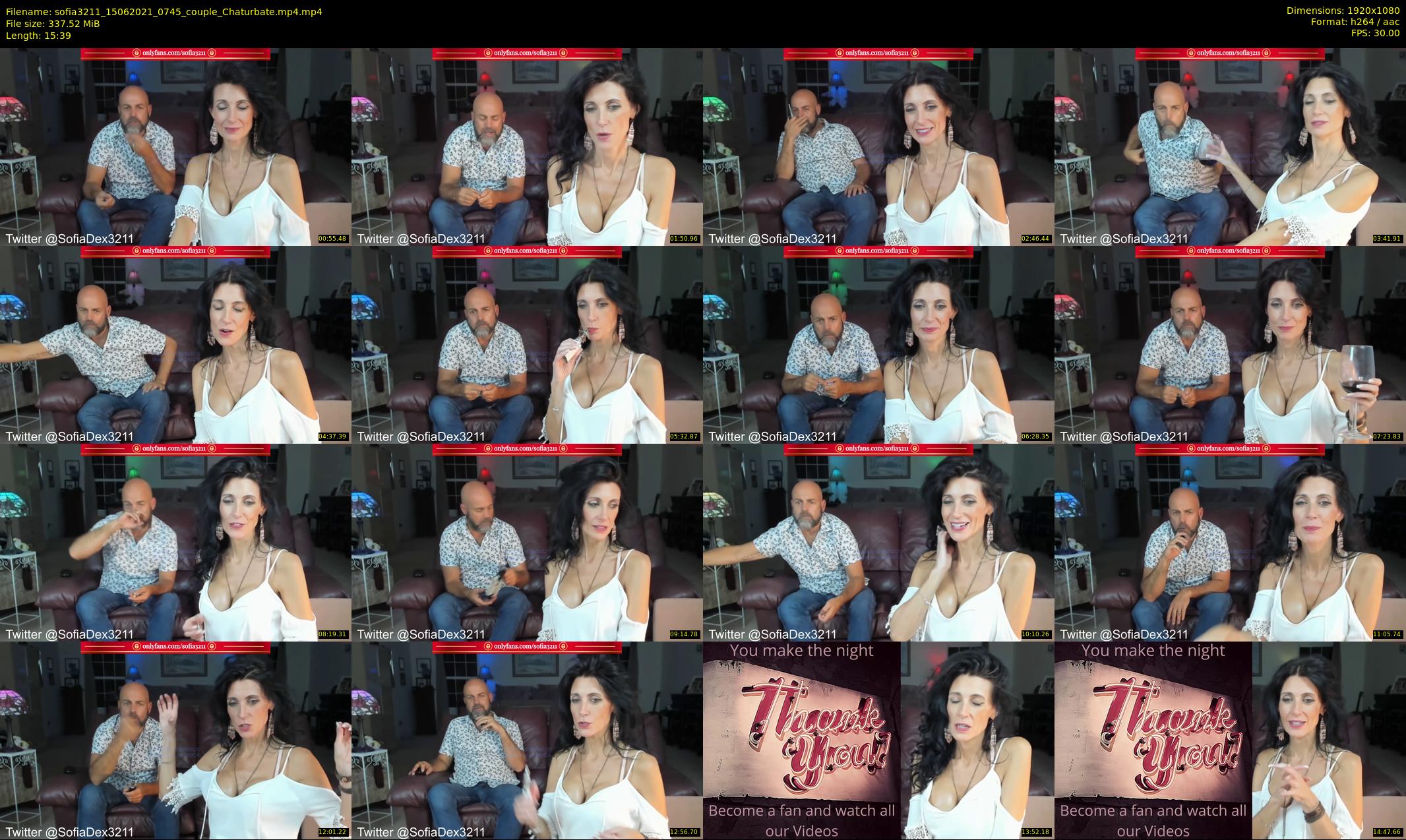 sofia3211 — 16 minute Chaturbate couple cam show recording, 1080p, Jun 15, 2021