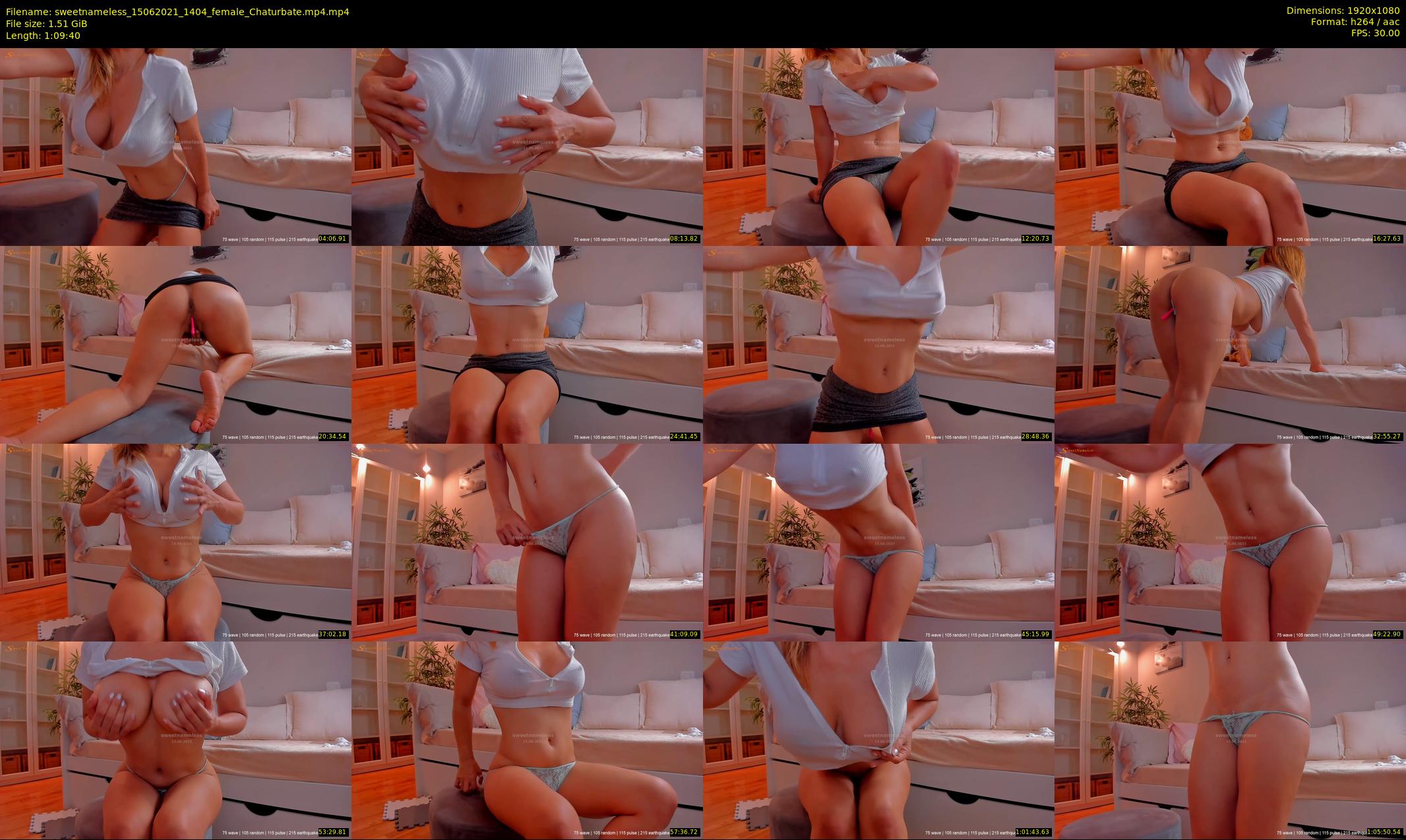 sweetnameless — 70 minute Chaturbate couple cam show recording, 1080p, Jun 15, 2021