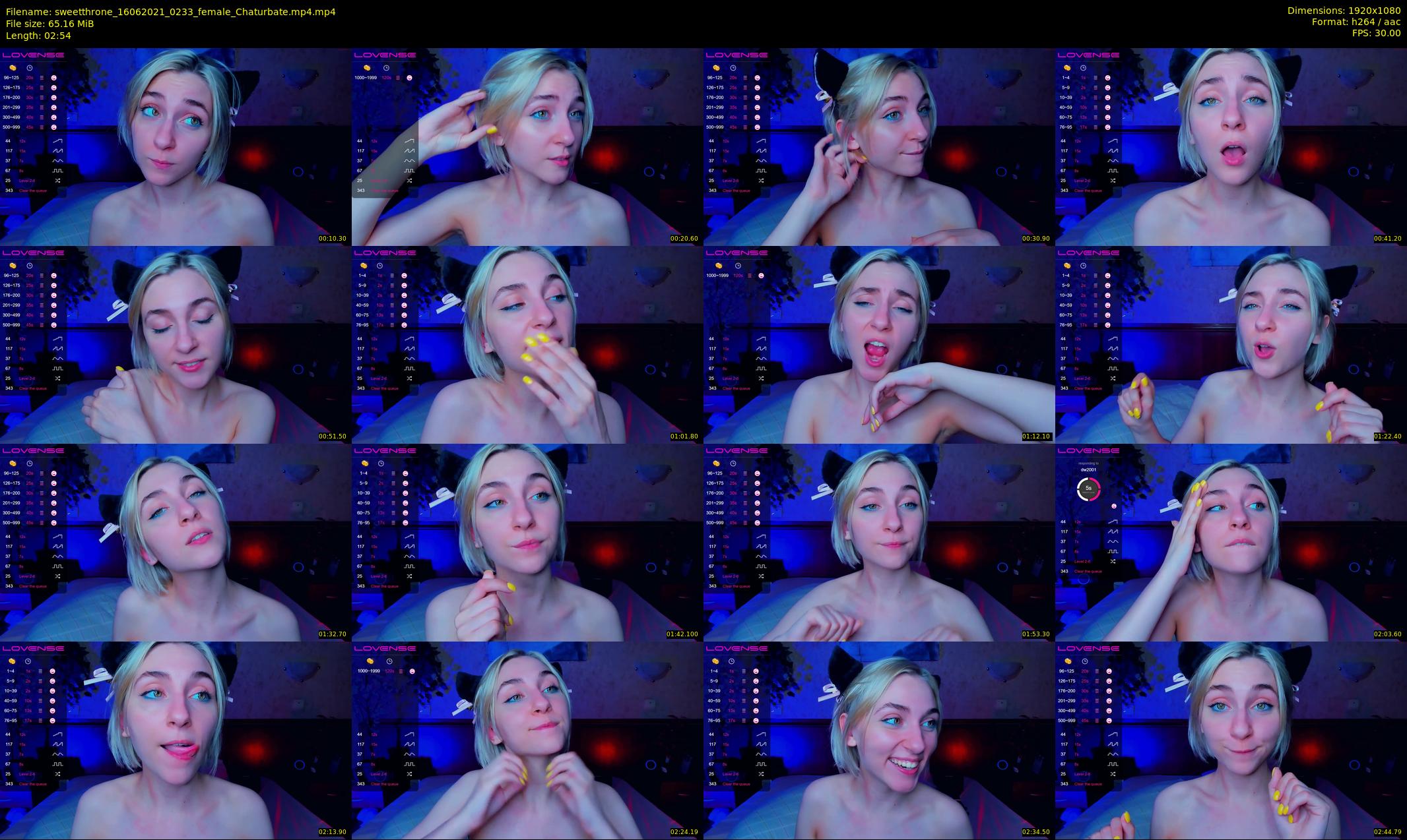 sweetthrone — 3 minute Chaturbate couple cam show recording, 1080p, Jun 16, 2021