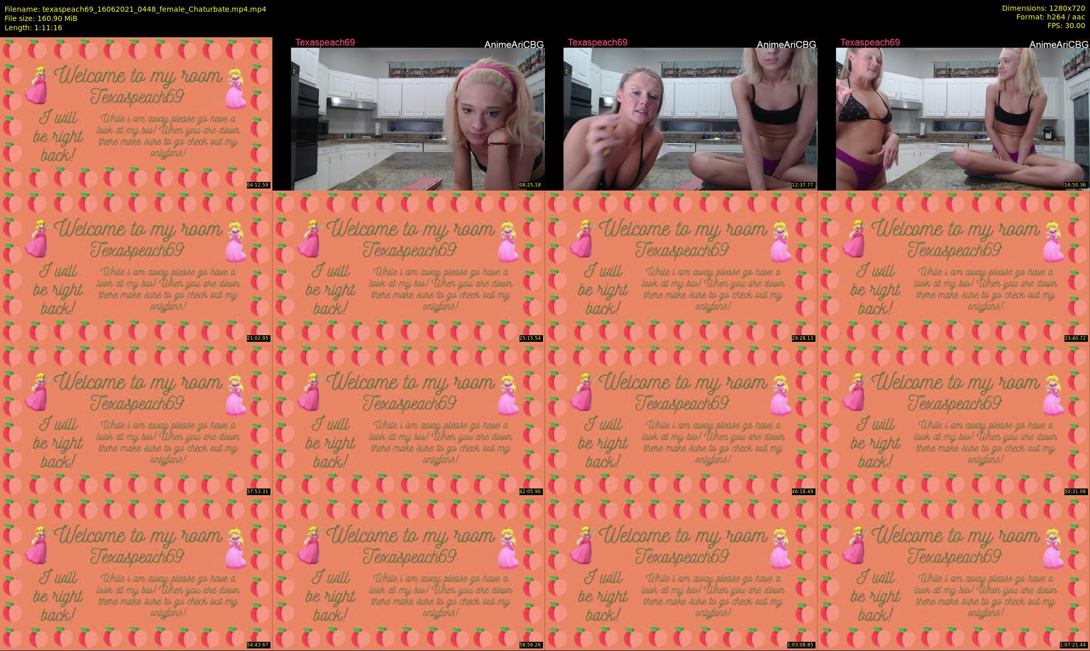 texaspeach69 — 72 minute Chaturbate female cam show recording, 720p, Jun 16, 2021