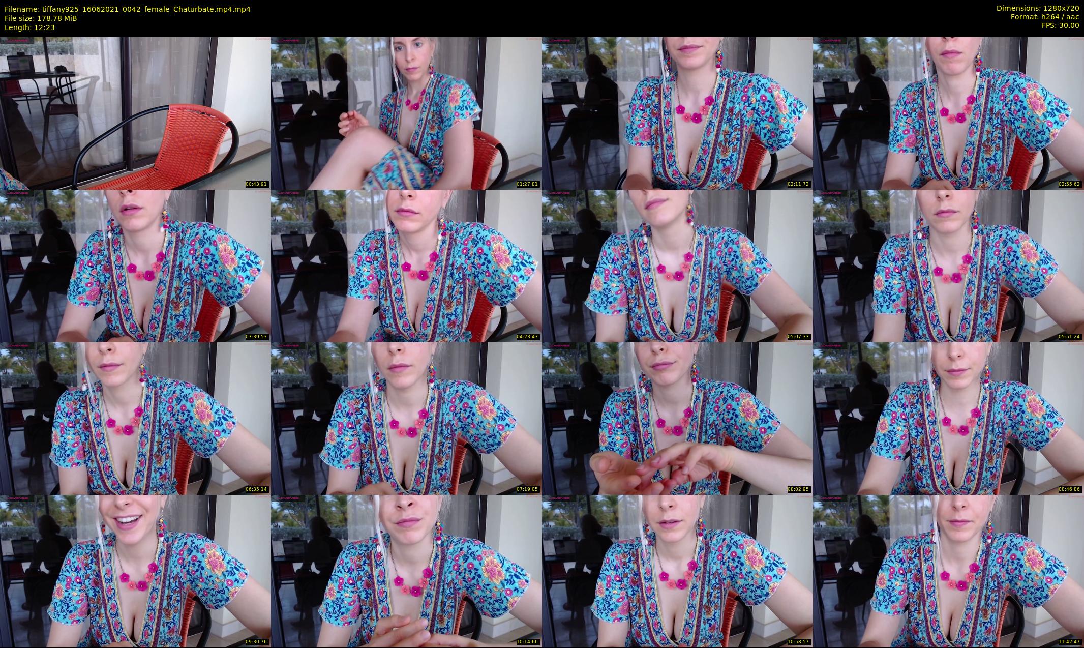 tiffany925 — 13 minute Chaturbate female cam show recording, 720p, Jun 16, 2021
