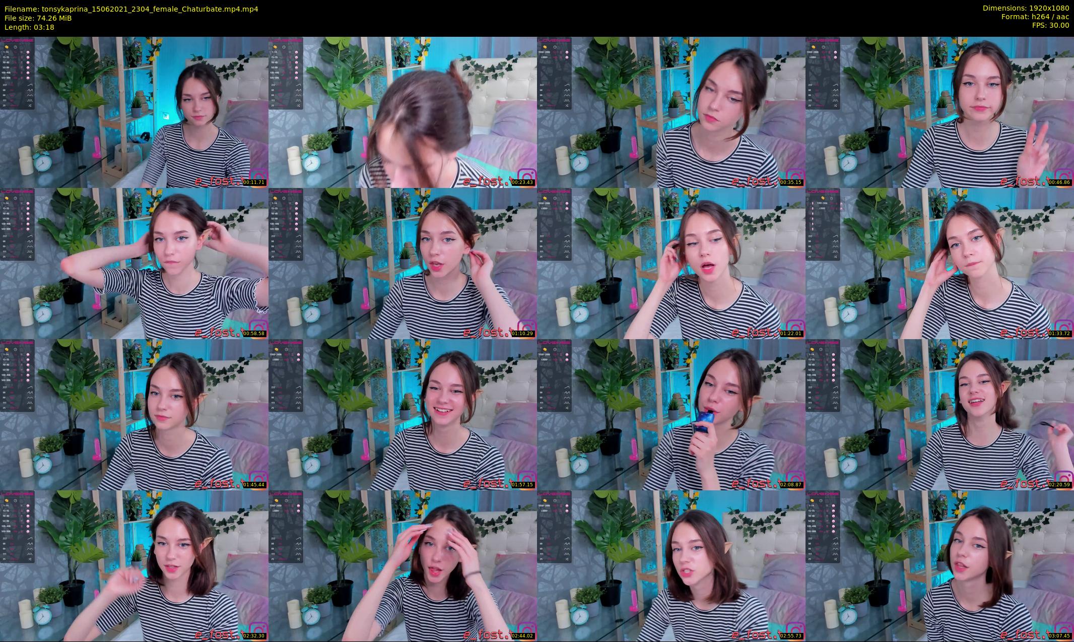 tonsykaprina — 4 minute Chaturbate couple cam show recording, 1080p, Jun 15, 2021