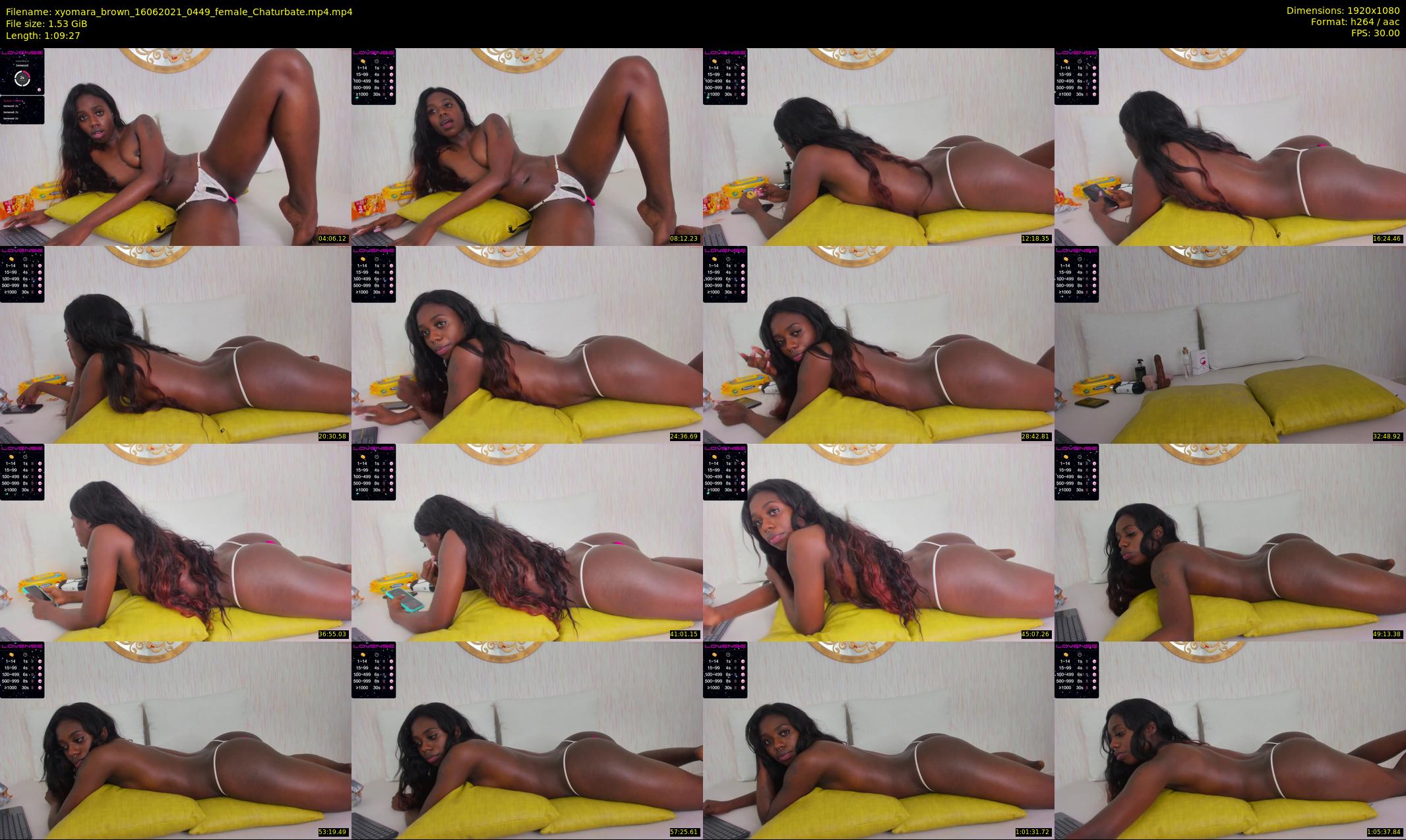 xyomara_brown — 70 minute Chaturbate female cam show recording, 1080p, Jun 16, 2021