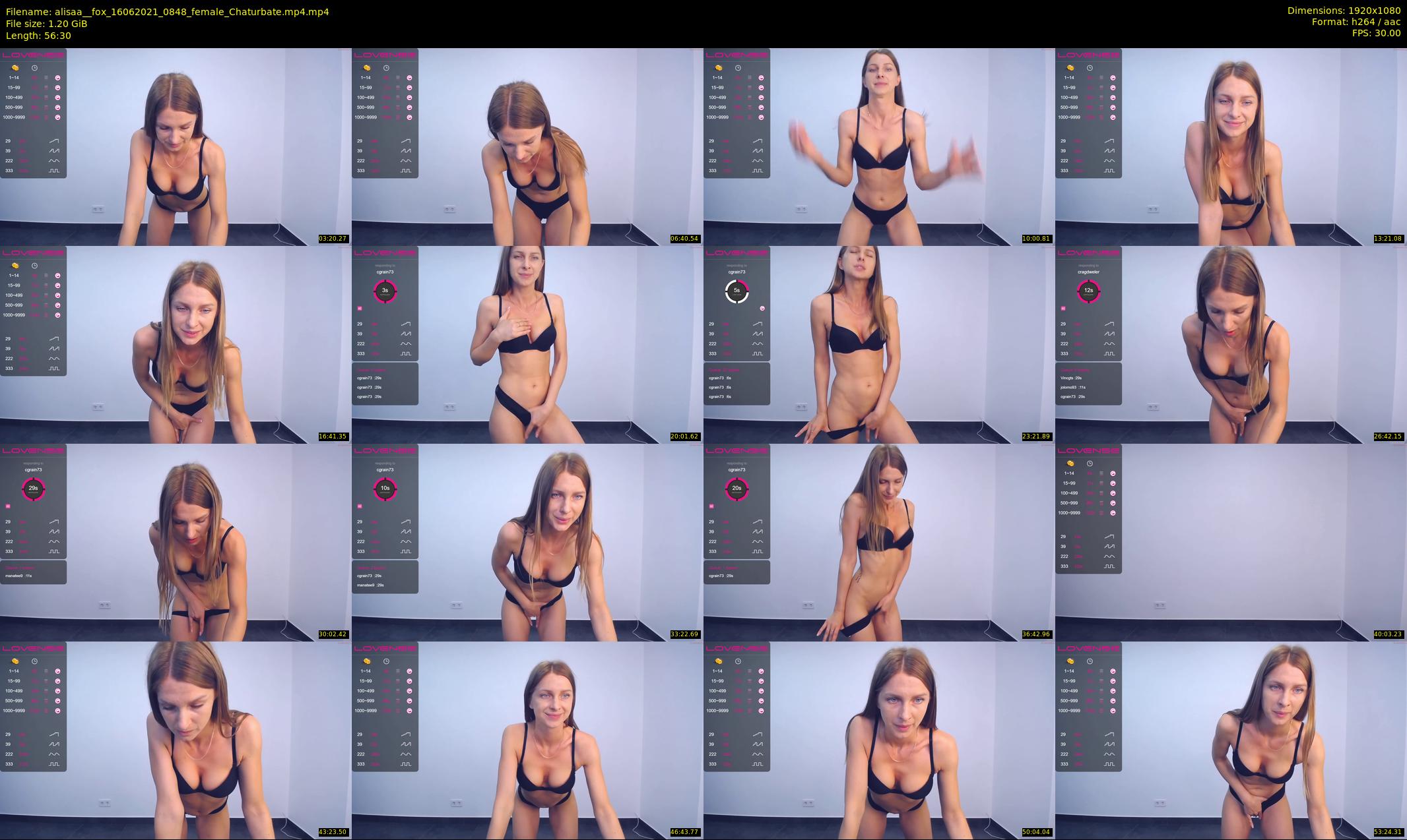alisaa__fox — 57 minute Chaturbate female cam show recording, 1080p, Jun 16, 2021