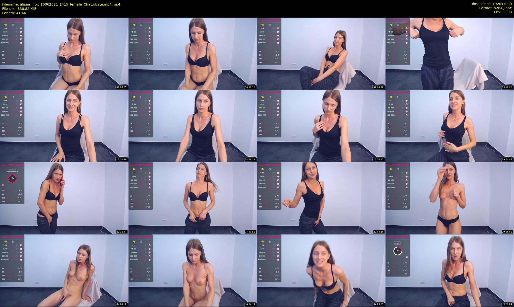 alisaa__fox — 42 minute Chaturbate female cam show recording, 1080p, Jun 16, 2021