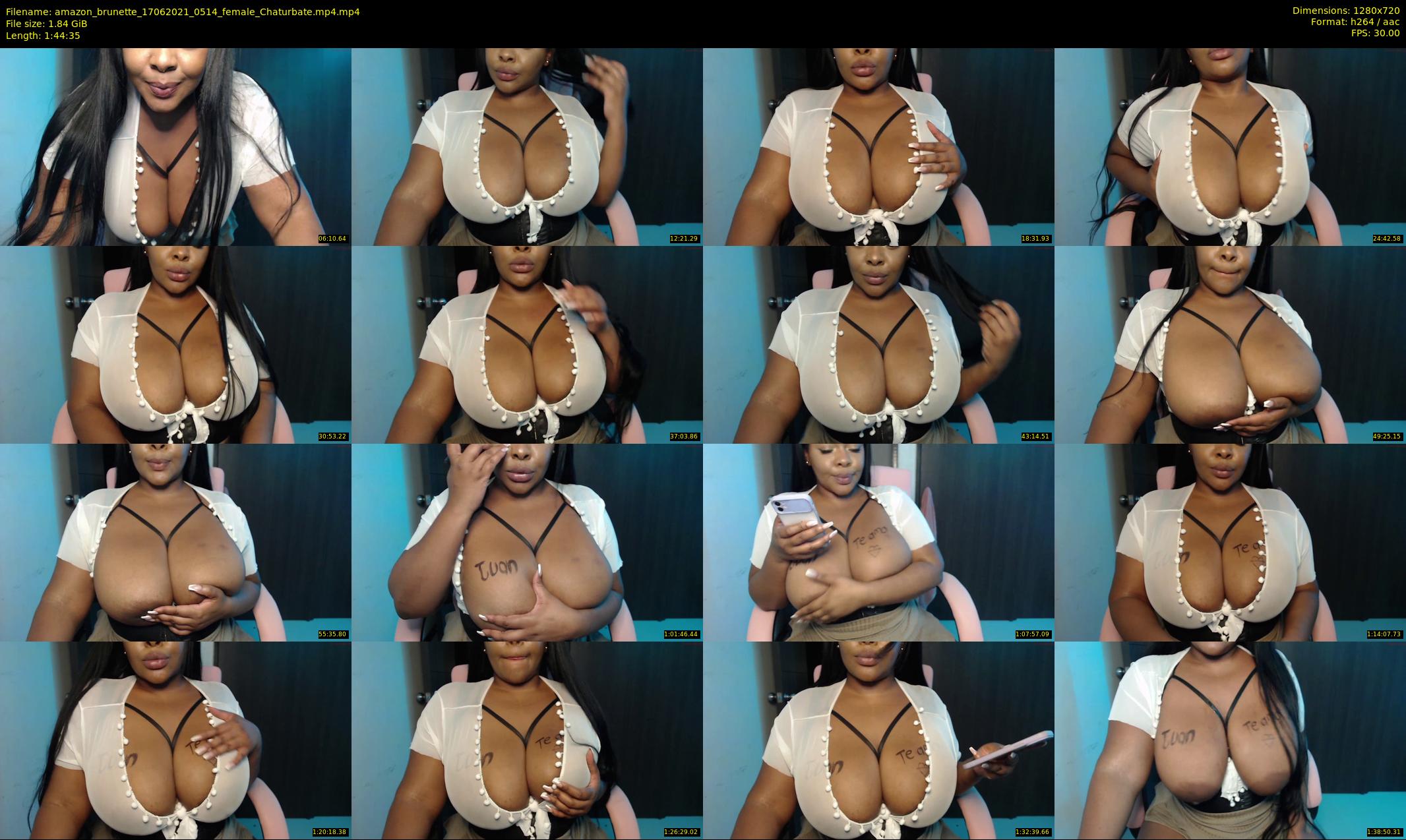 amazon_brunette — 105 minute Chaturbate female cam show recording, 720p, Jun 17, 2021