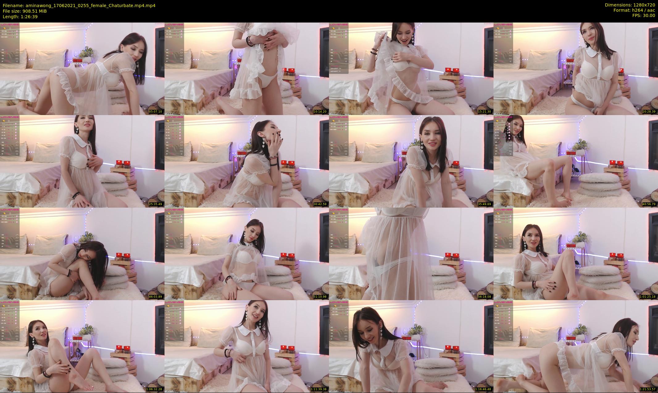 aminawong — 87 minute Chaturbate female cam show recording, 720p, Jun 17, 2021