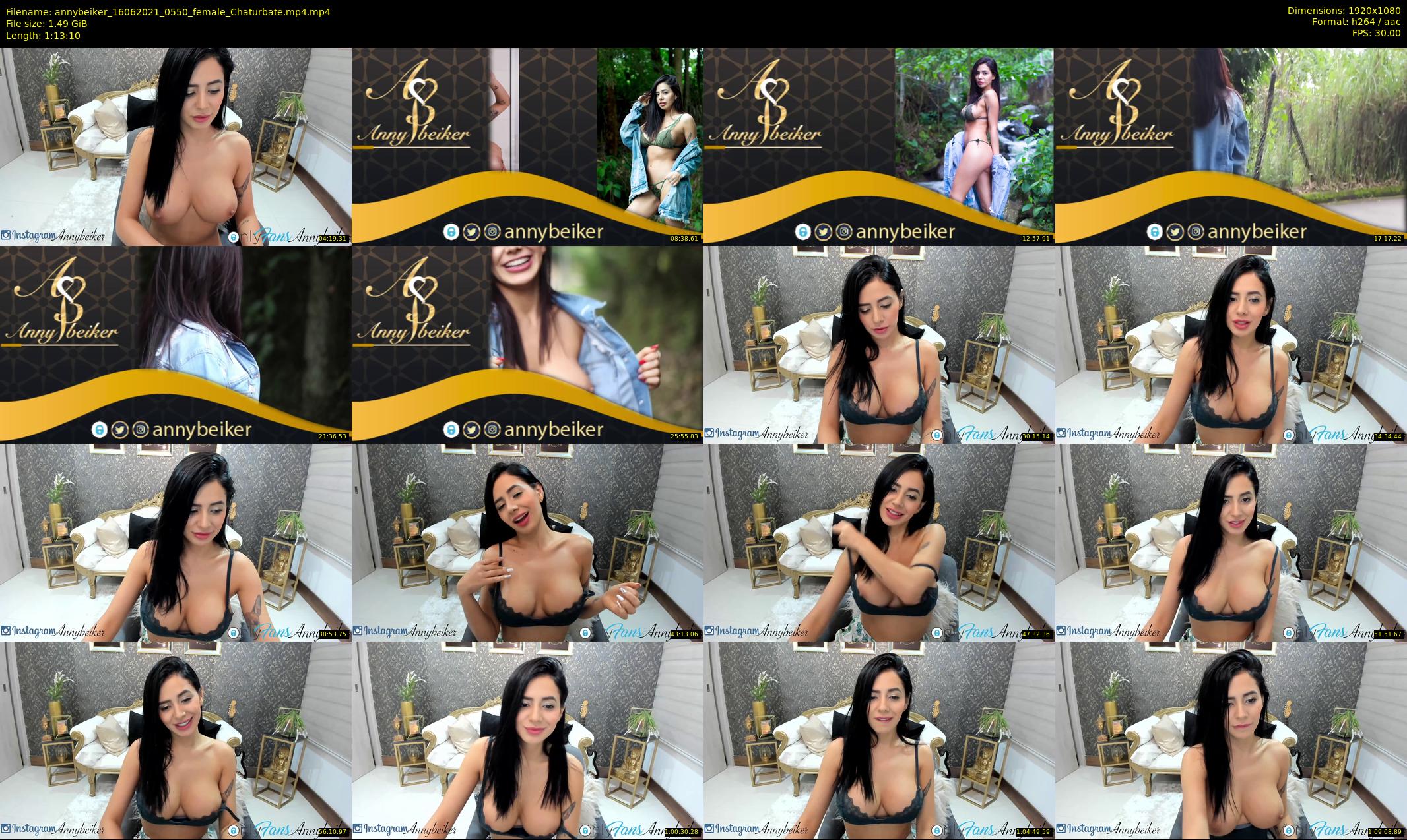annybeiker — 74 minute Chaturbate female cam show recording, 1080p, Jun 16, 2021